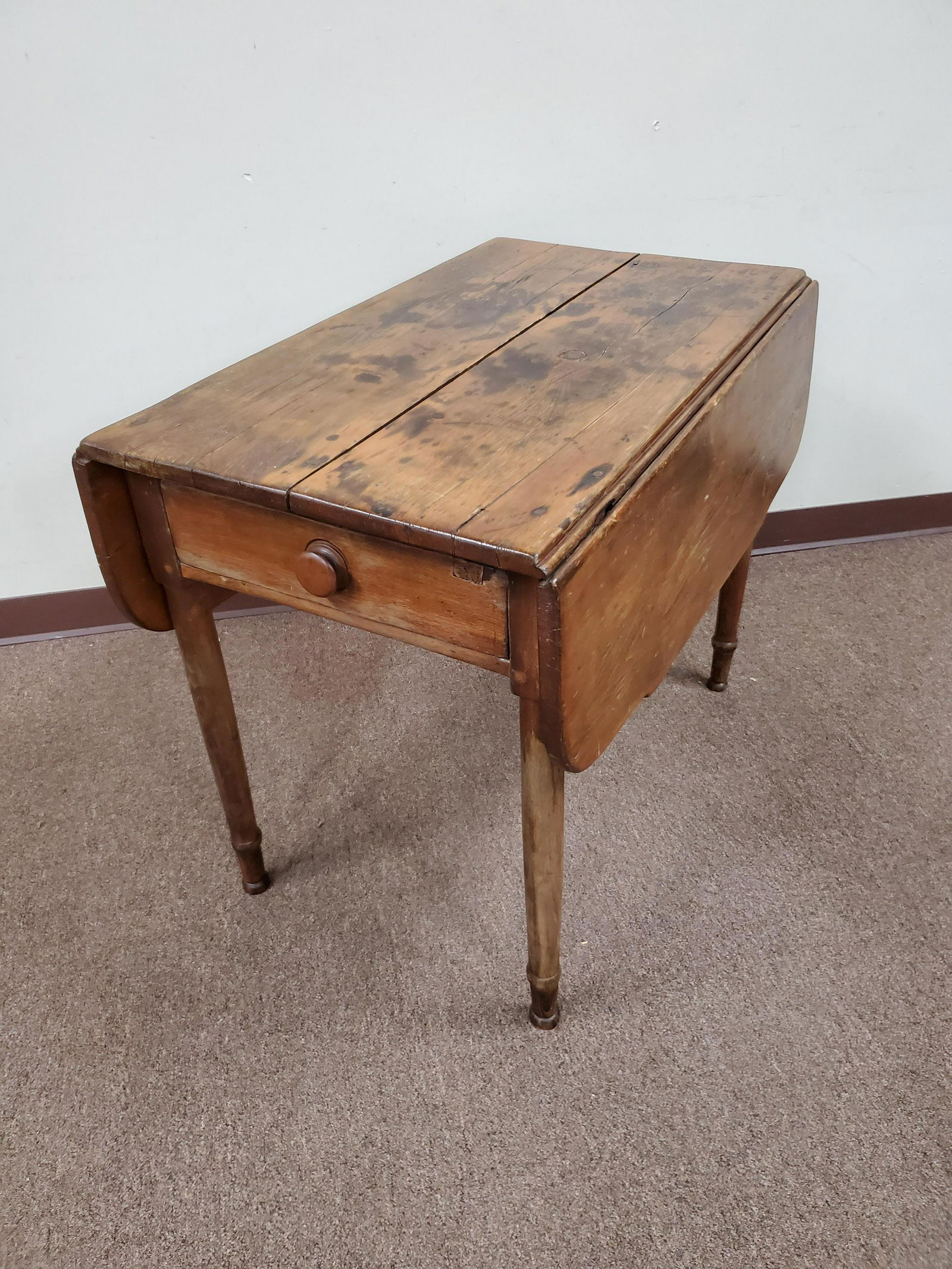 Single Drawer Drop Side Table (1 of 4)