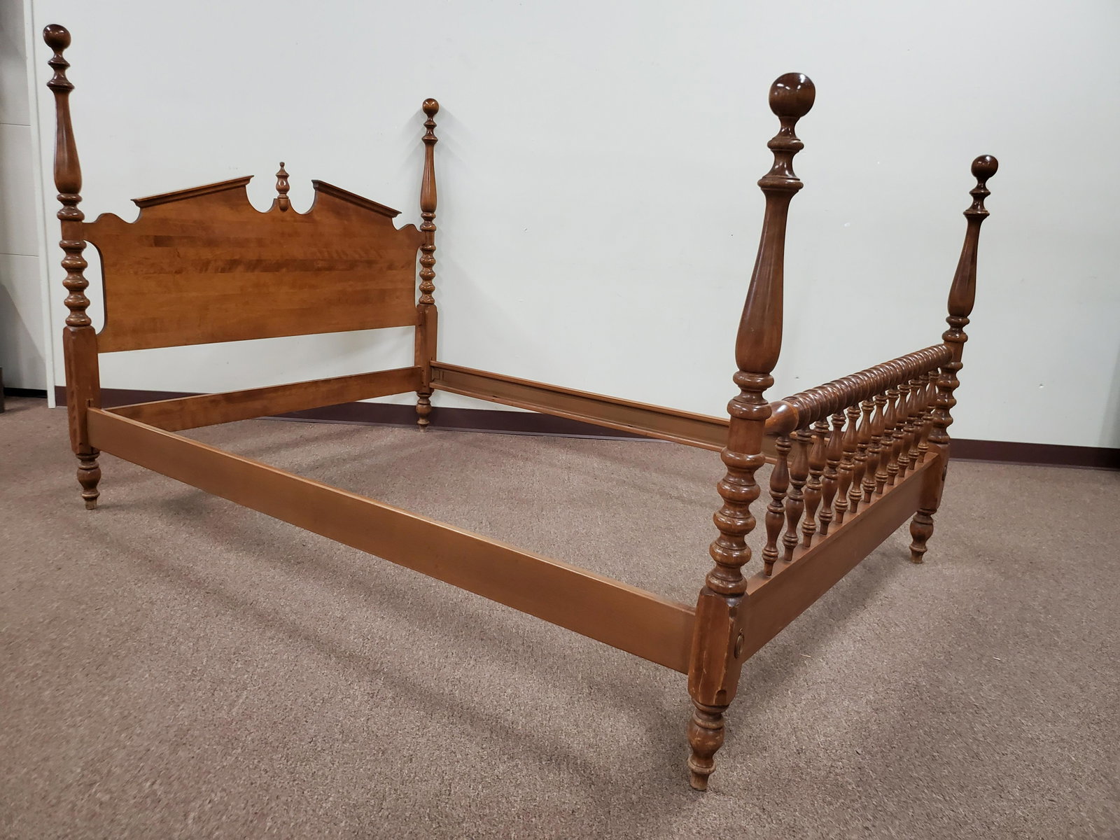 4 Post Bed: 57 1/2" wide X 81 1/2" deep X 53" high. IMPORTANT: Before bidding, please read the terms and conditions below. When you registered for the auction you agreed to these terms and will be required to com