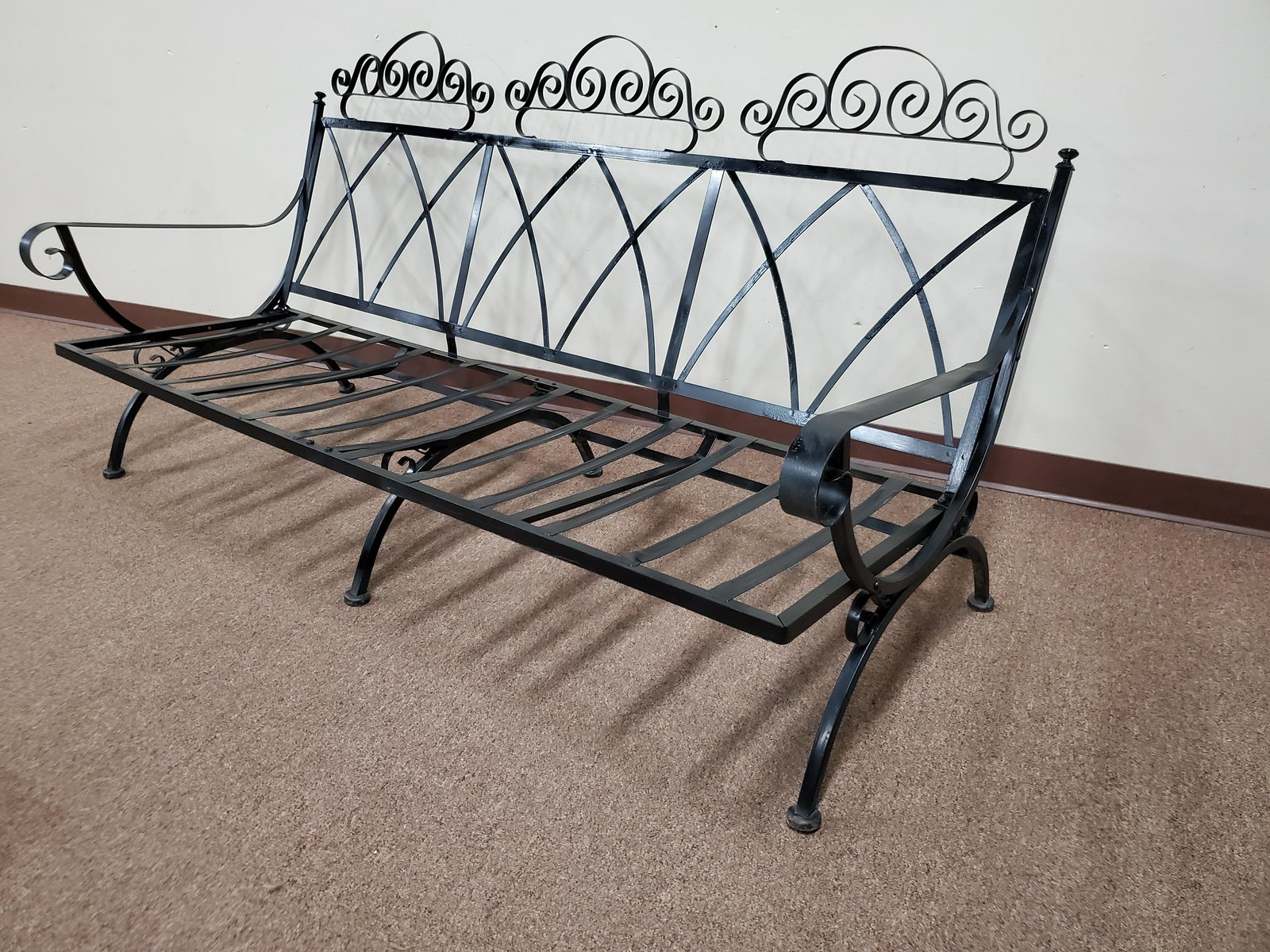 Outdoor Sofa Frame: 68 1/2" wide X 30" deep X 35"high. IMPORTANT: Before bidding, please read the terms and conditions below. When you registered for the auction you agreed to these terms and will be required to comply w