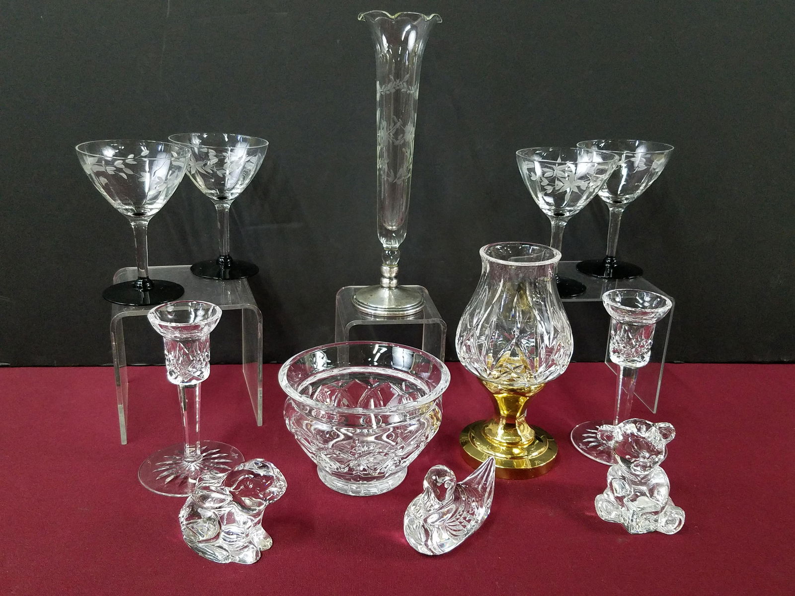 12 Pcs Glassware incl Waterford (1 of 8)