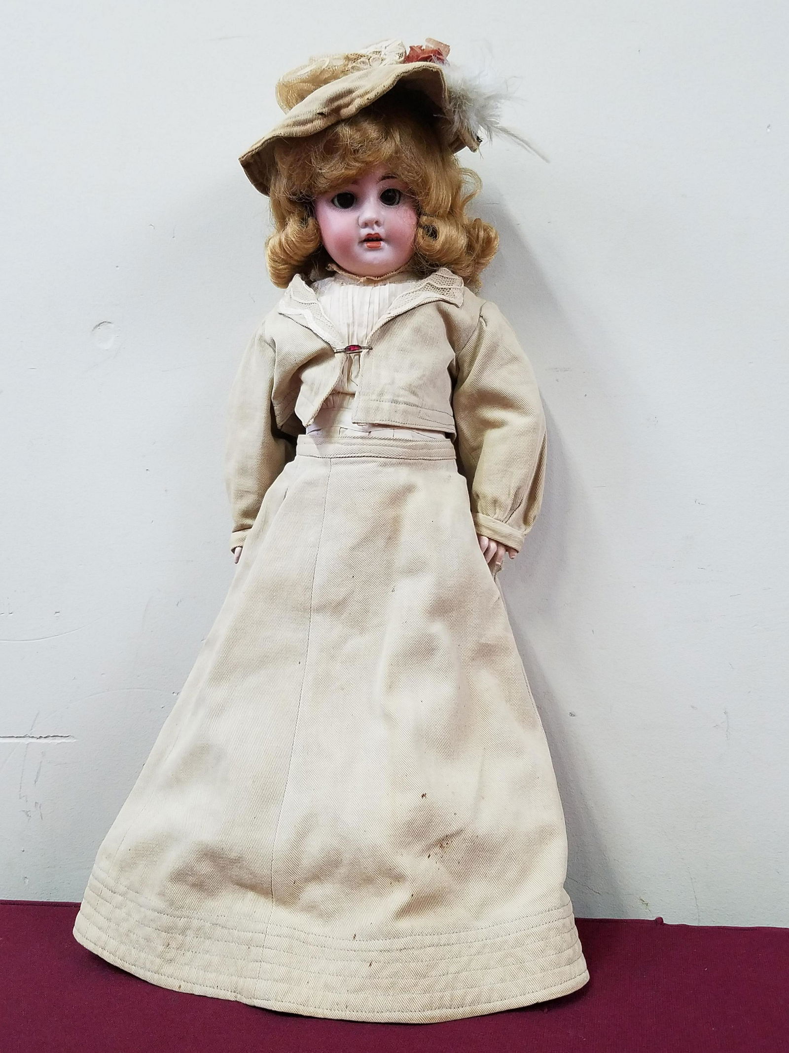 1894 Armand Marseille Bisque Socket Head Doll (1 of 7)