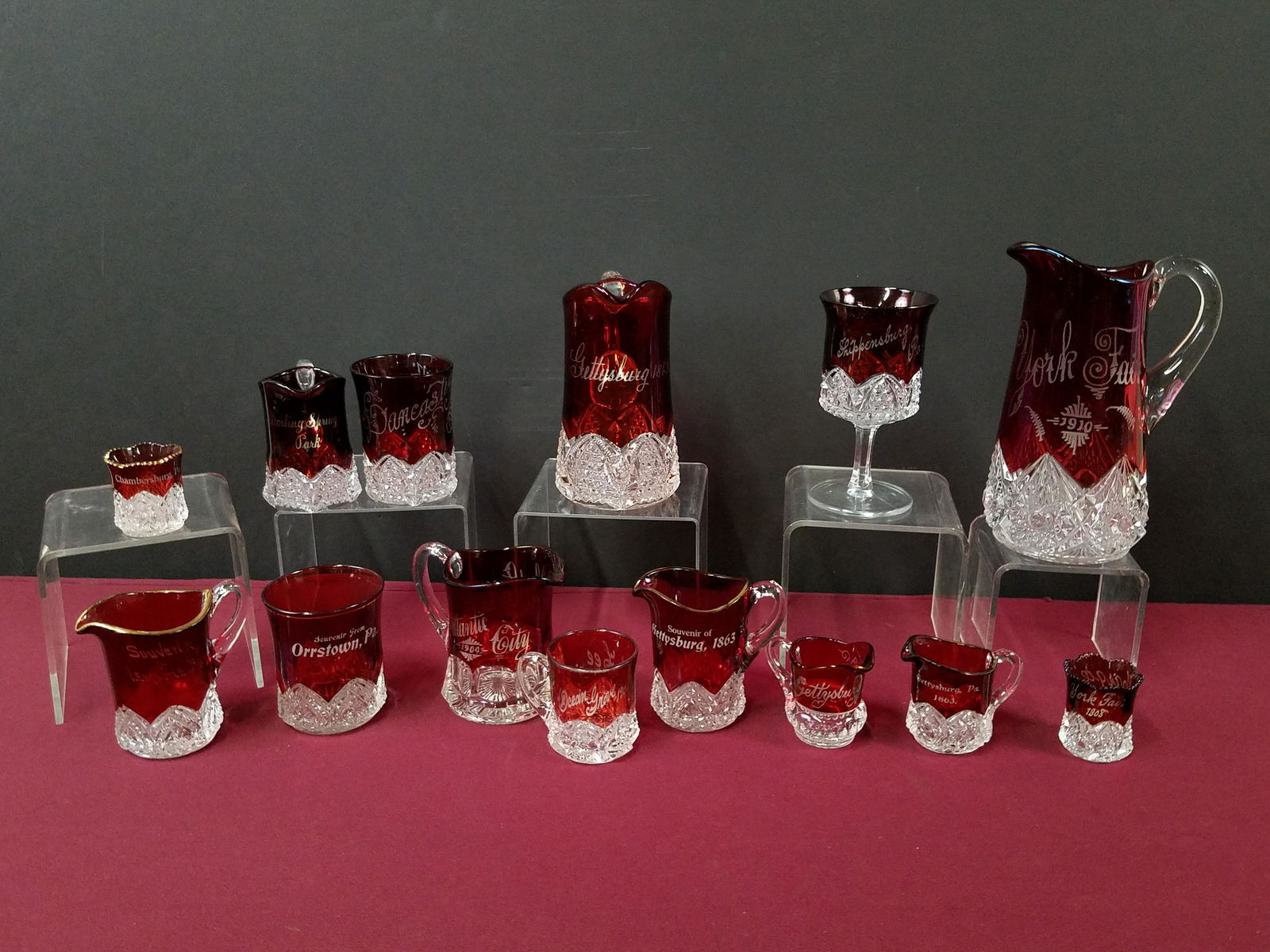 14 Pcs Souvenir Glass (1 of 6)