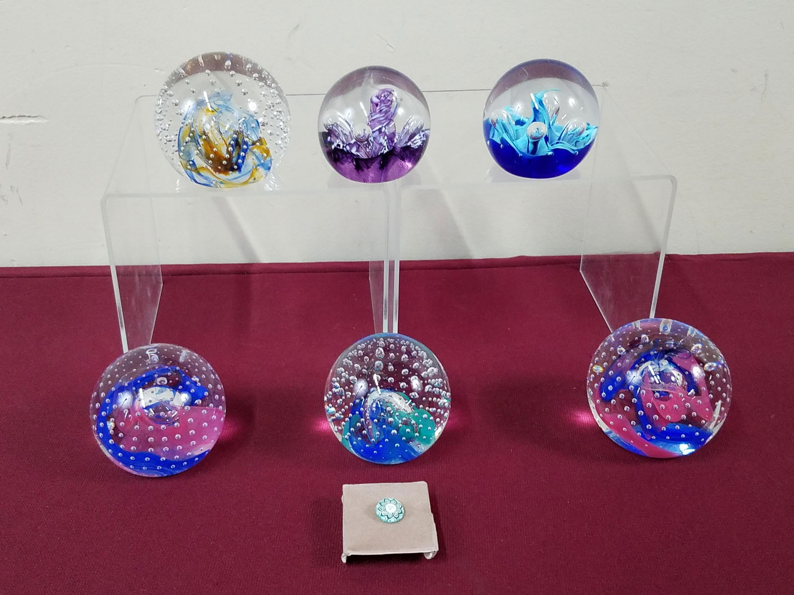 6 Caithness Paperweights and Pin (1 of 13)