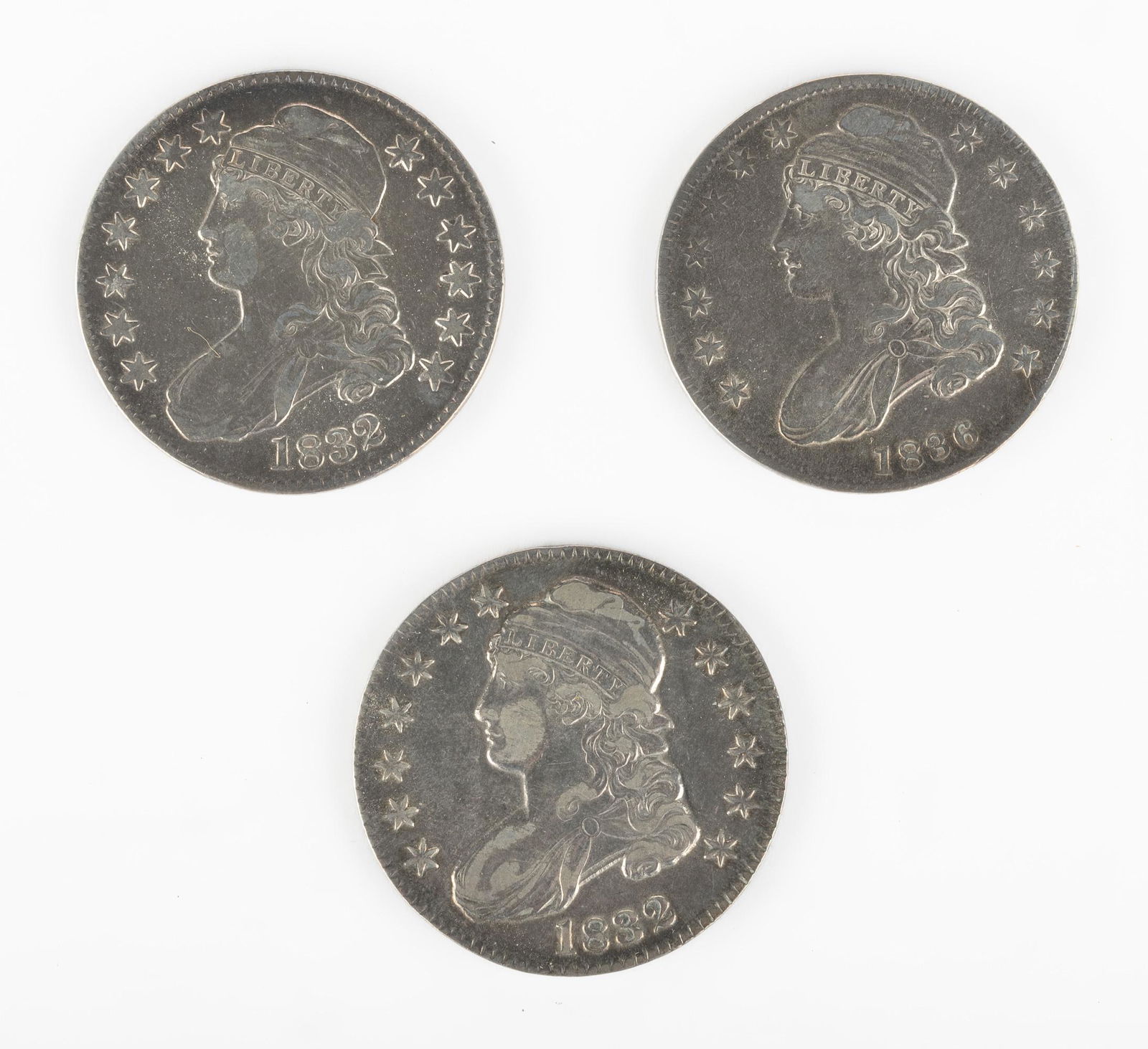 1832 S.L. & L.L. and 1836 Bust Half Dollars (1 of 2)