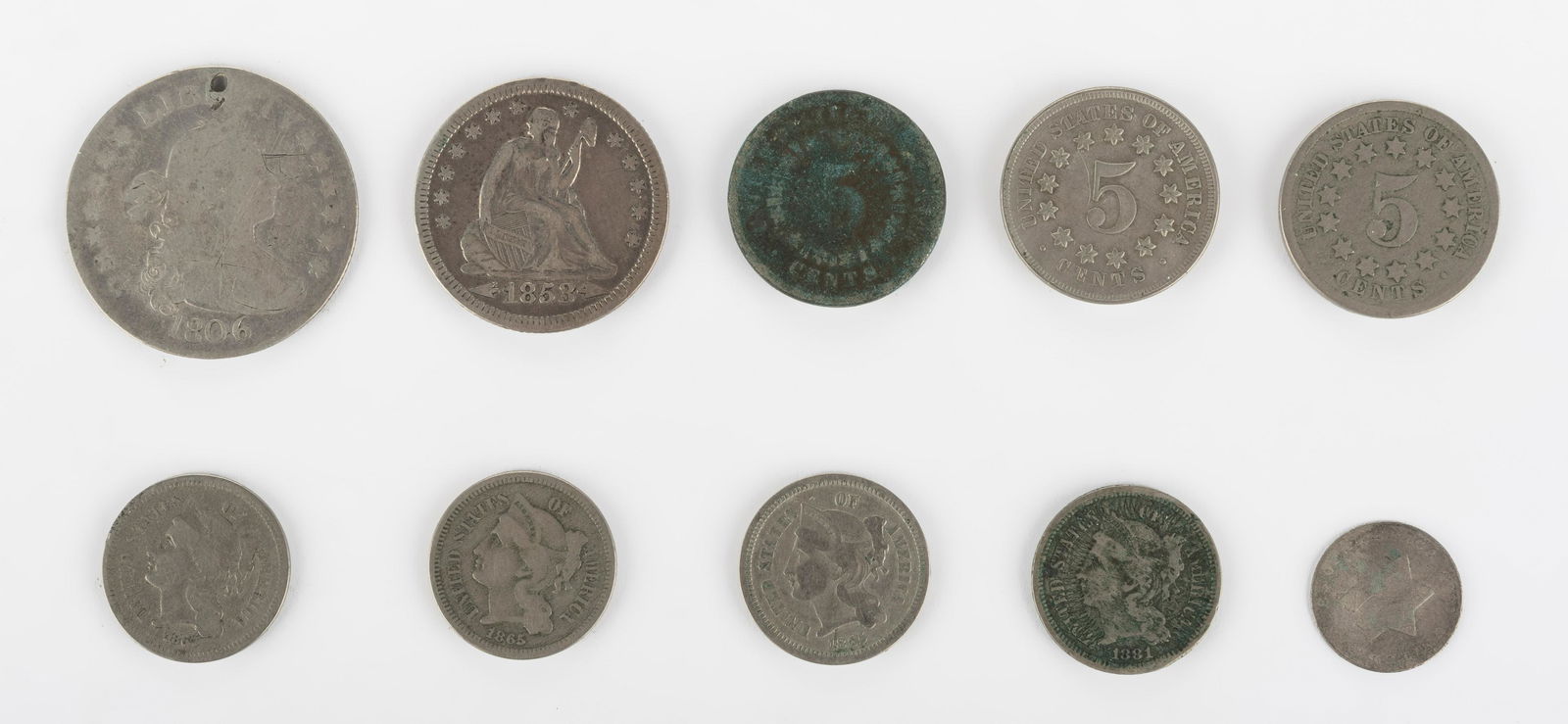 10 U.S. Type Coins (1 of 2)