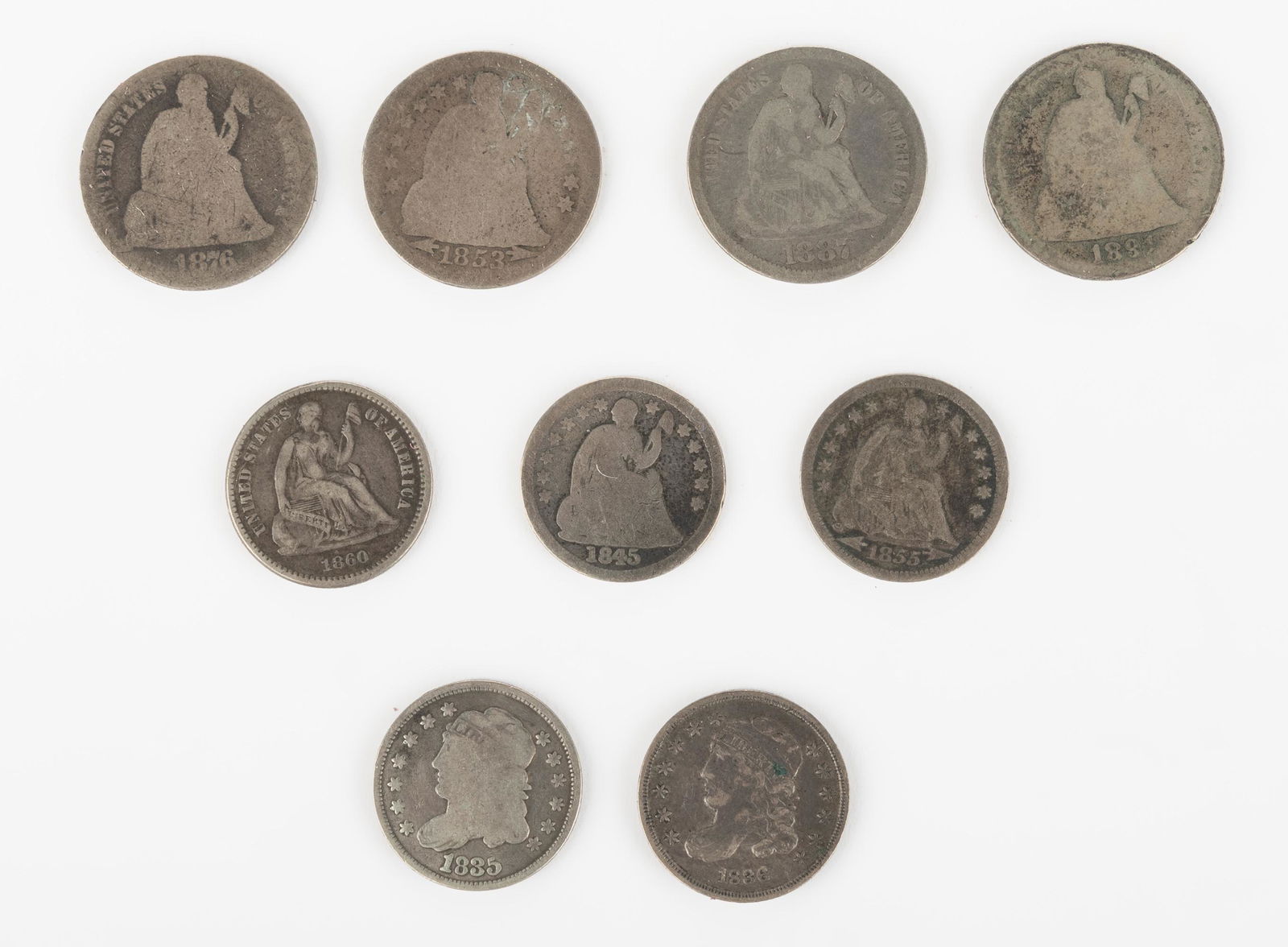 9 U.S. Type Coins (1 of 2)