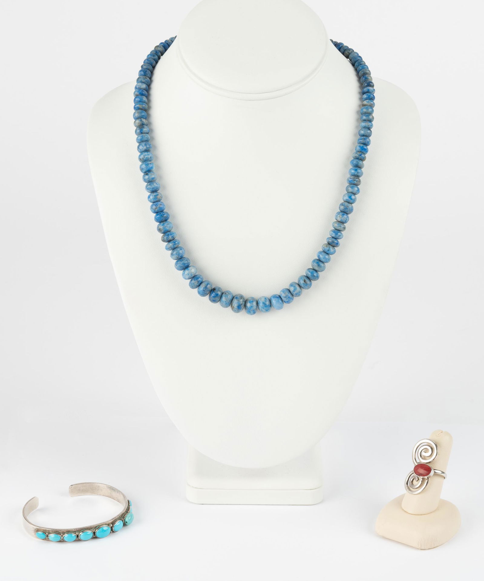 Sterling Necklace, Cuff, and Ring (1 of 9)