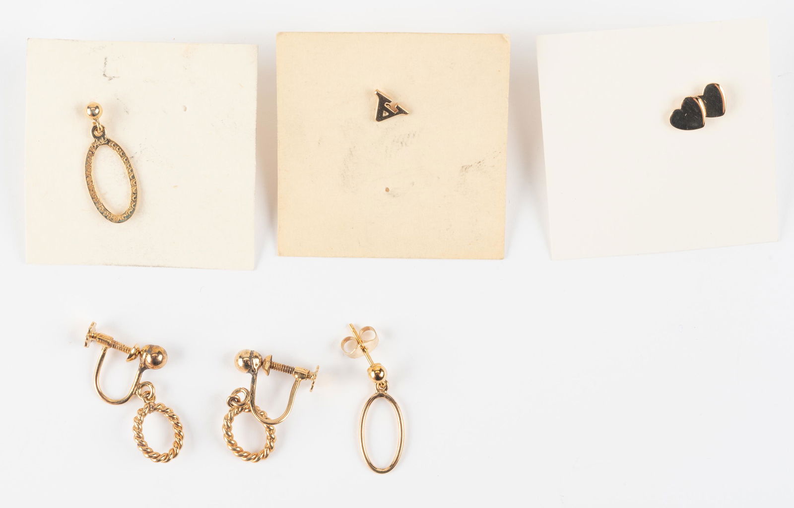 6 14K Gold Walter Haslam Earrings (1 of 3)