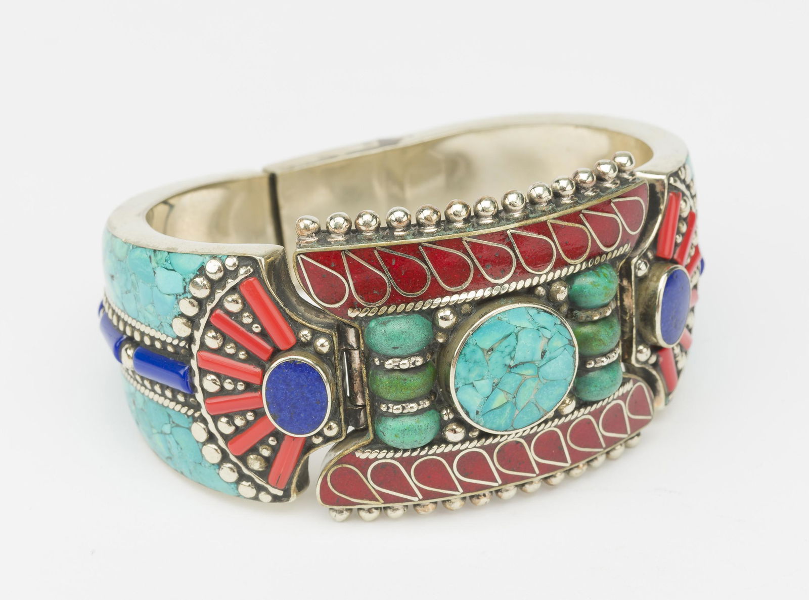 Turquoise and Sterling Cuff Bracelet (1 of 5)