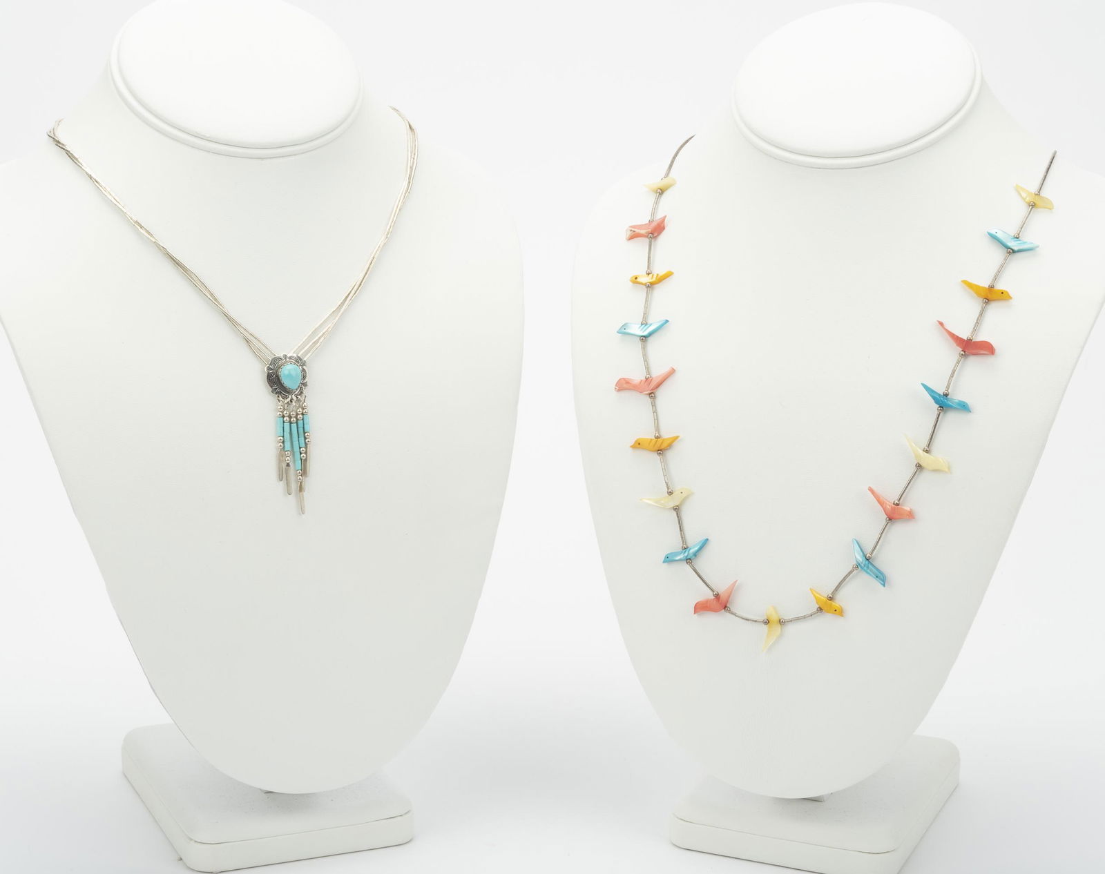 2 Native American Silver Necklaces Incl Q. T. Quoc (1 of 5)