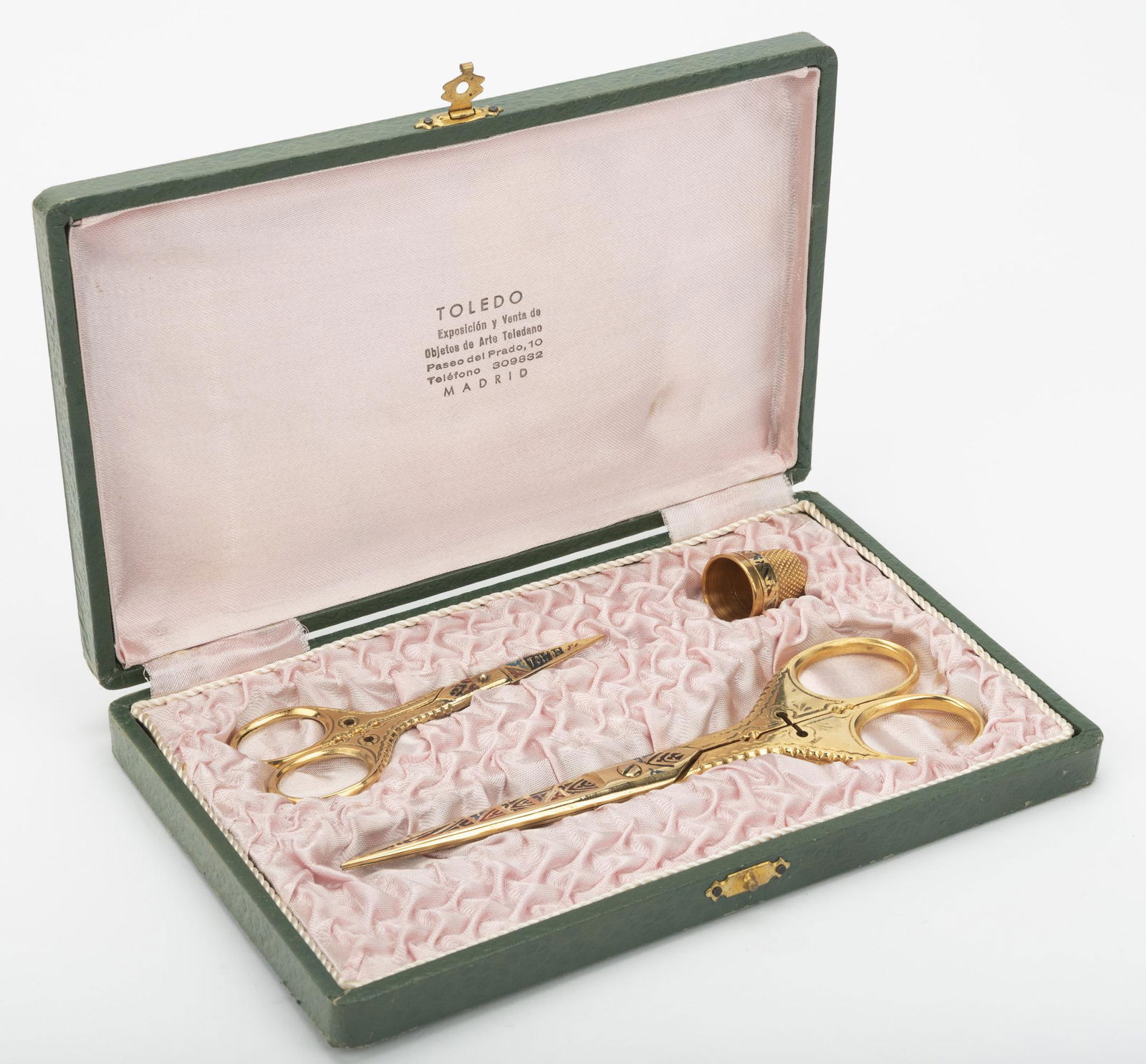 3 Pc Madrid-Toledo Gilt Sewing Ensemble (1 of 4)