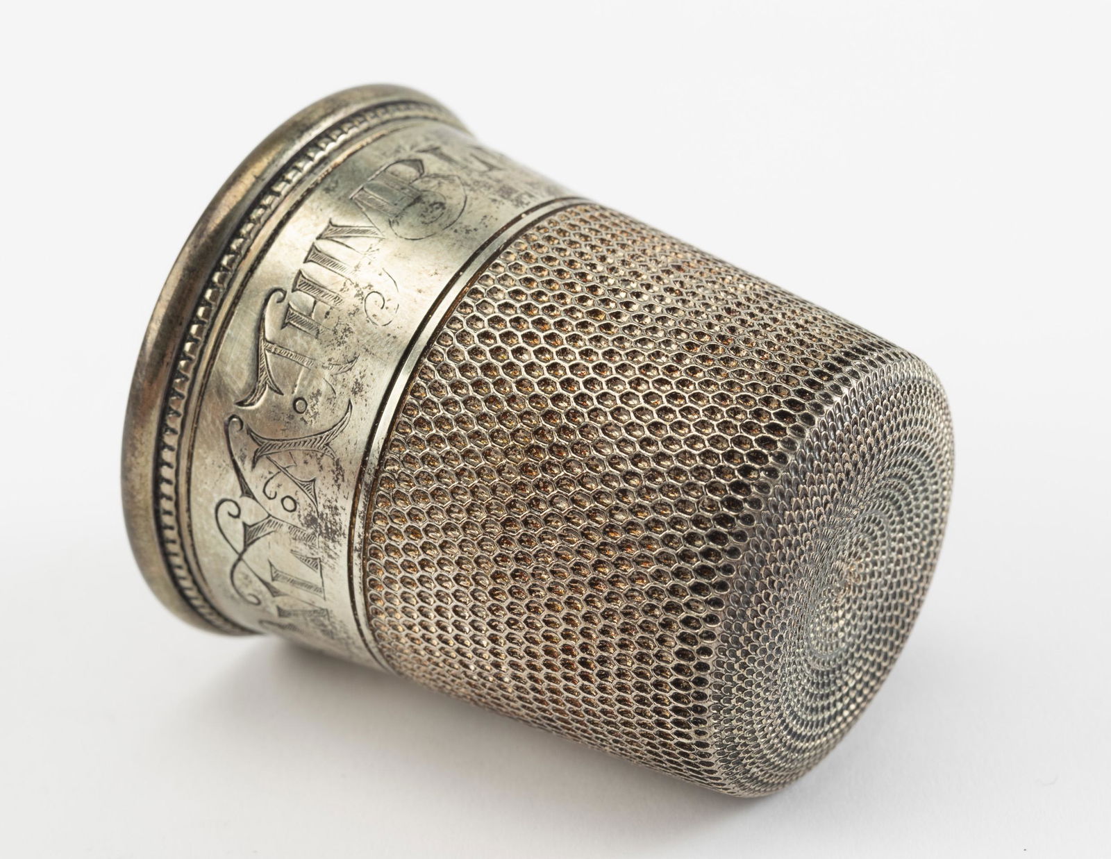 ONLY A THIMBLE FULL sterling Shot Glass (1 of 3)