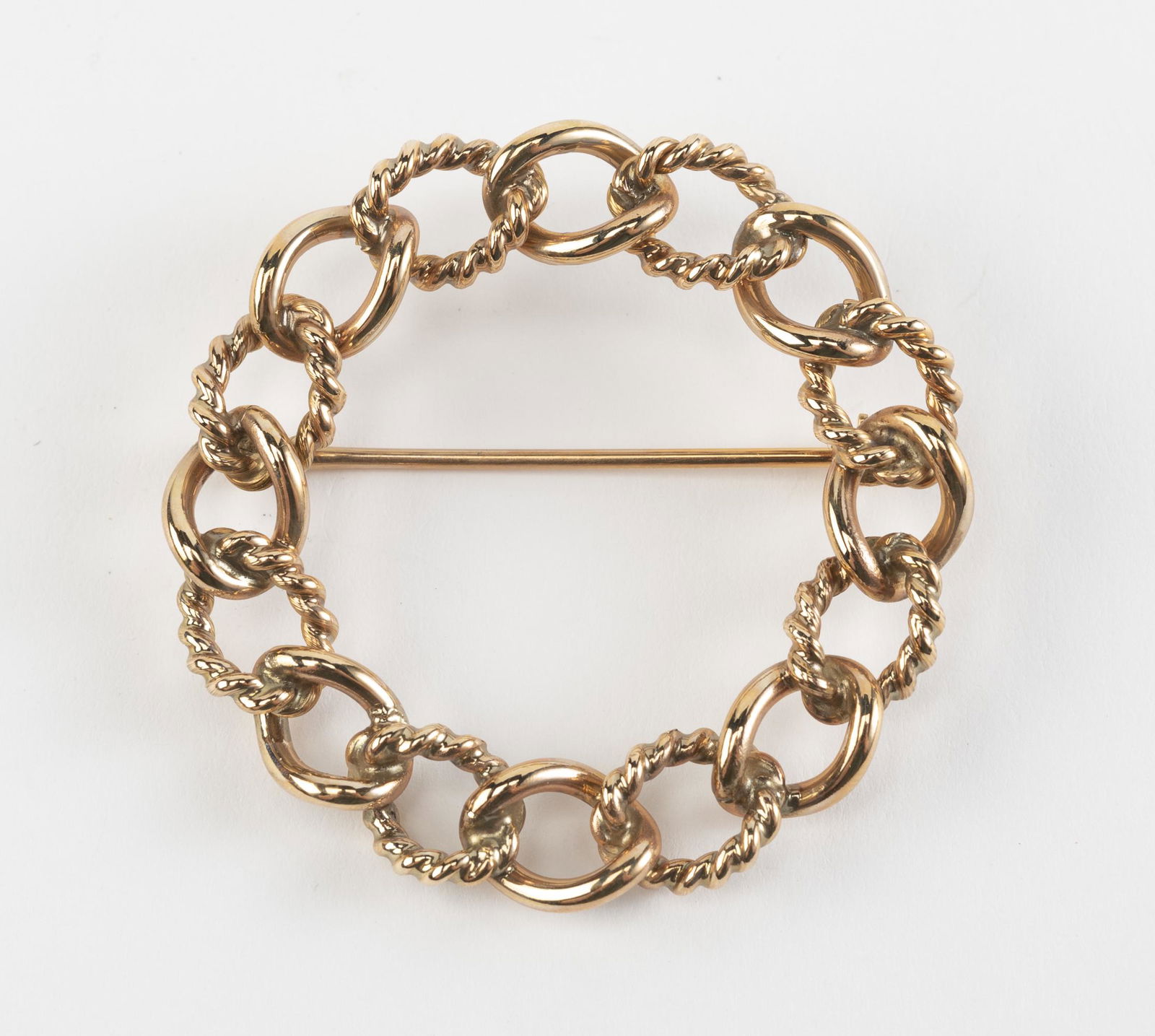 14K Walter Haslam Signed Brooch (1 of 4)