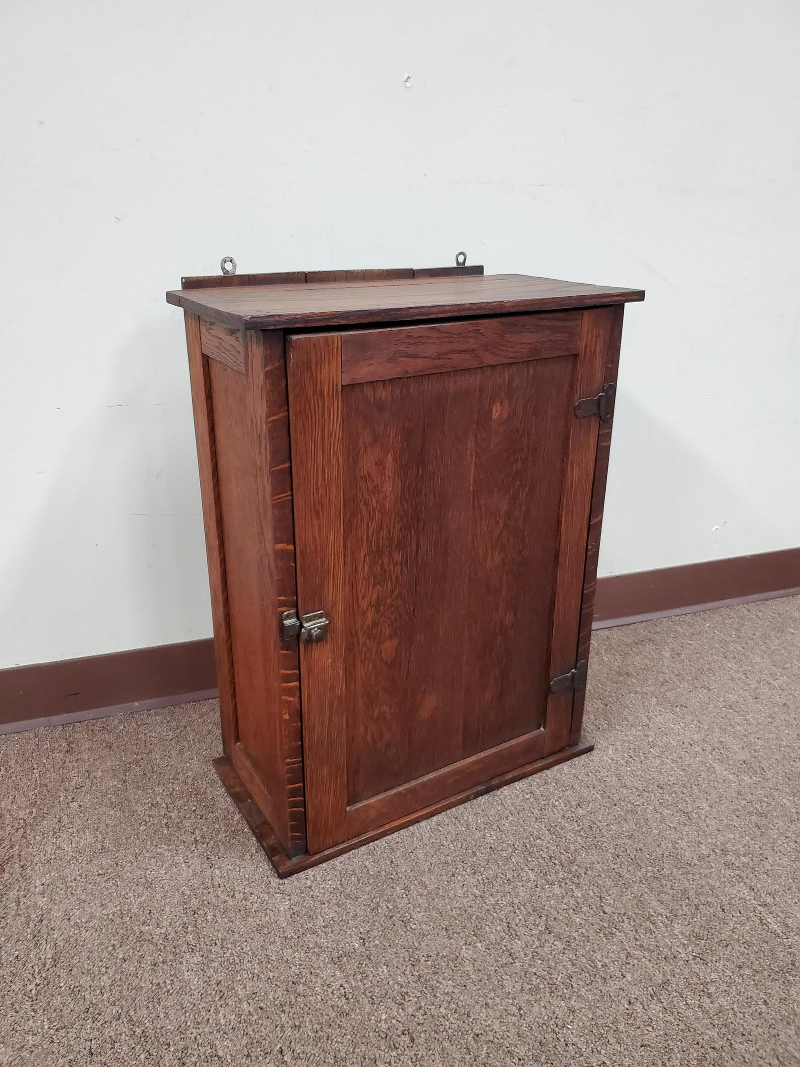 Wall Cabinet: 19" wide X 9 1/2 deep X 25 1/2 high. IMPORTANT: Before bidding, please read the terms and conditions below. When you registered for the auction you agreed to these terms and will be required to comply