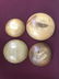 4 Primitive Turned Wood Bowls - 4