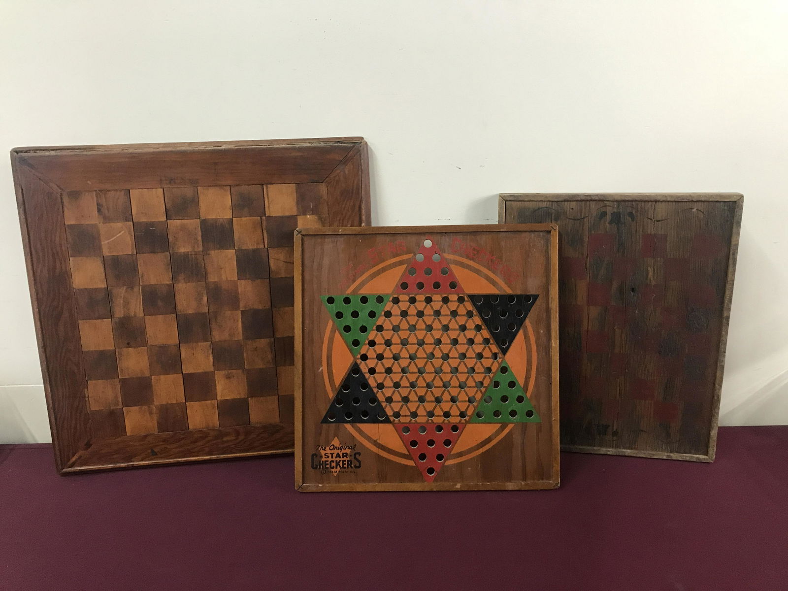 3 Antique Game Boards (1 of 8)