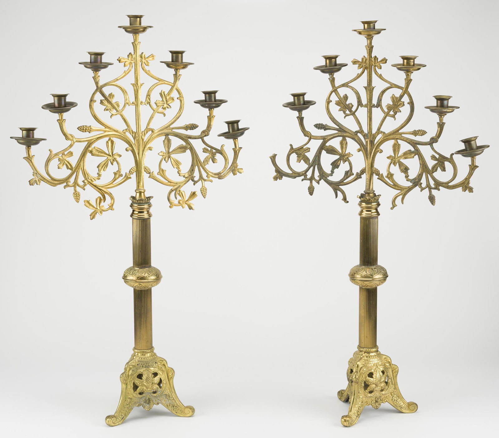 Pair of Brass Candelabra (1 of 5)