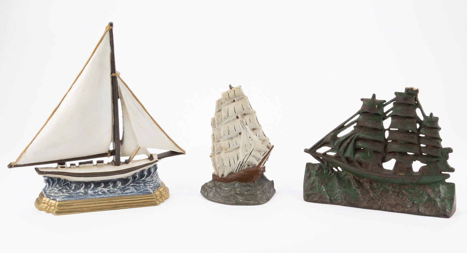3 Cast Iron Ship Door Stops (1 of 3)