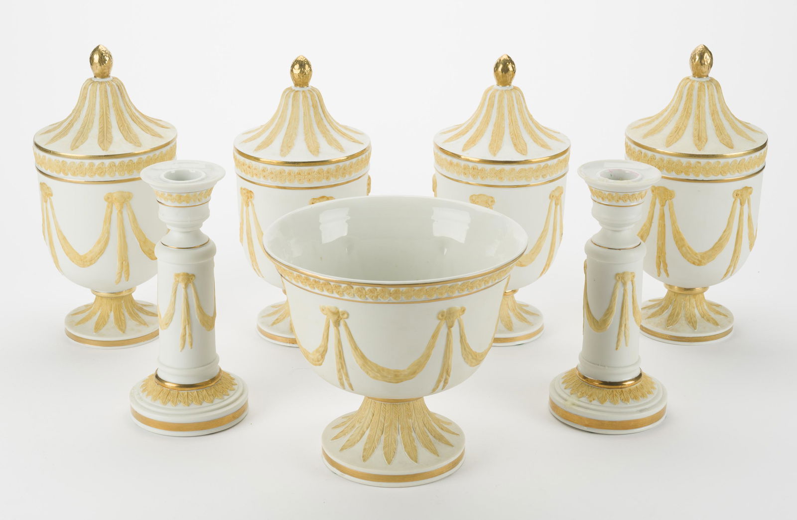 7 Pcs Jasperware Style Ceramics (1 of 2)