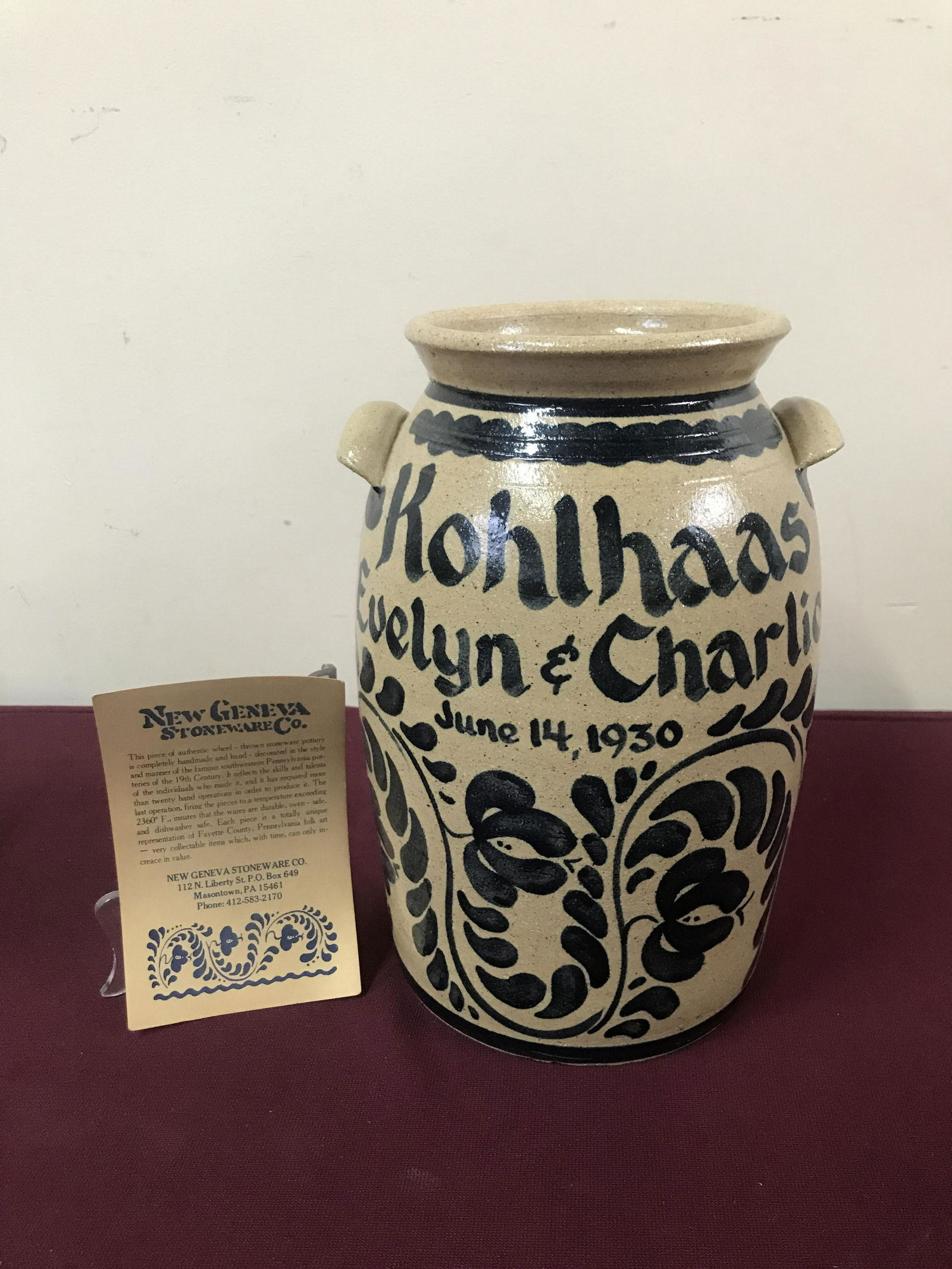 2 Pcs Stoneware incl New Geneva (1 of 4)