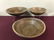 3 Primitive Turned Wood Bowls
