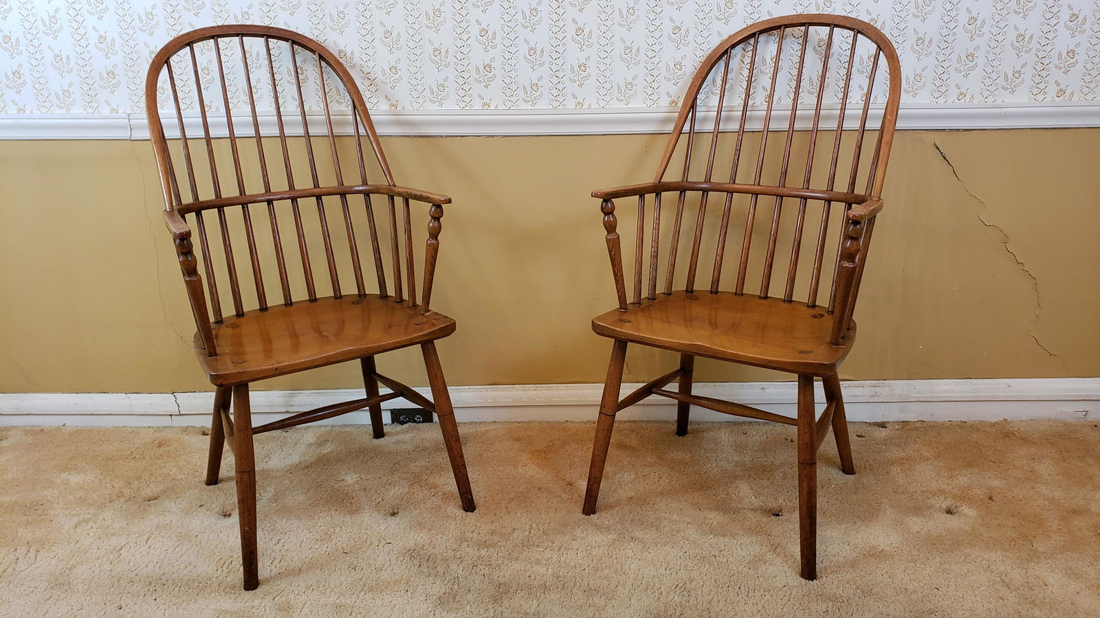 Pair of Windsor Style Arm Chairs (1 of 6)