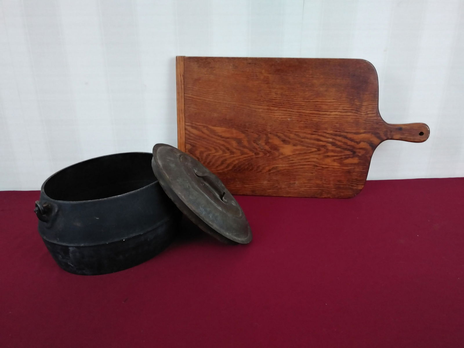 2 Early Kitchen Items incl Cutting Board (1 of 2)