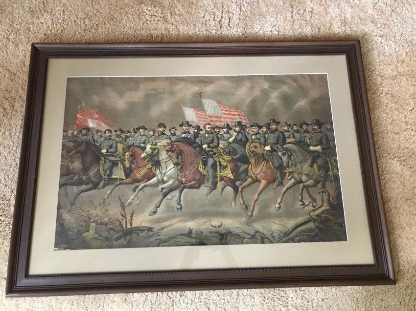 Ulysses Grant and His Generals Chromolithograph (1 of 5)