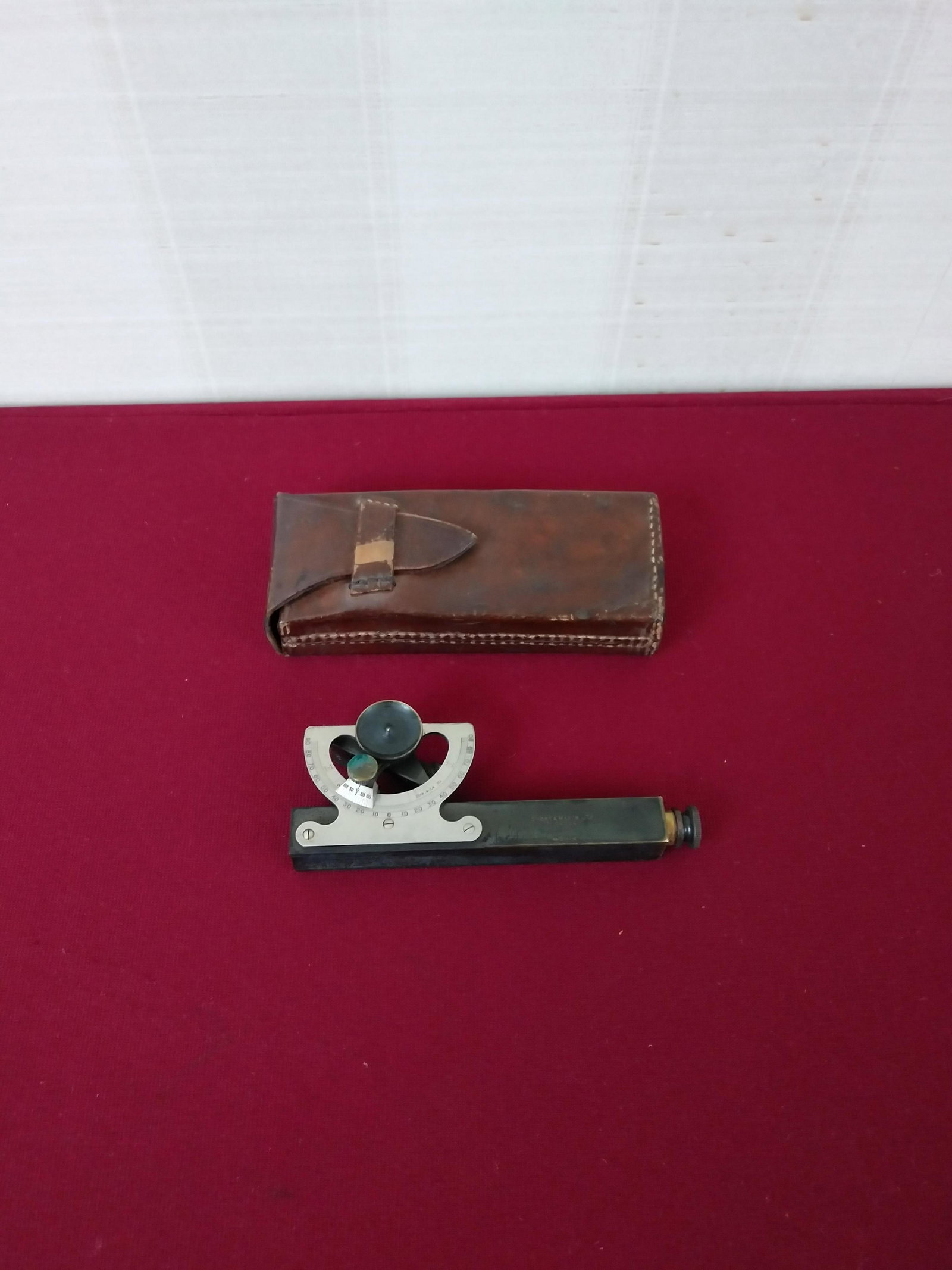 Short & Mason Tycos Level Sight with Case: 5" x 2". IMPORTANT: Before bidding, please read the terms and conditions below. When you registered for the auction you agreed to these terms and will be required to comply with them.