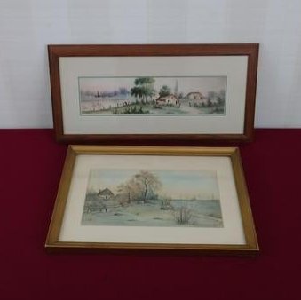 2 Dora Seibert Watercolor Paintings (1 of 5)
