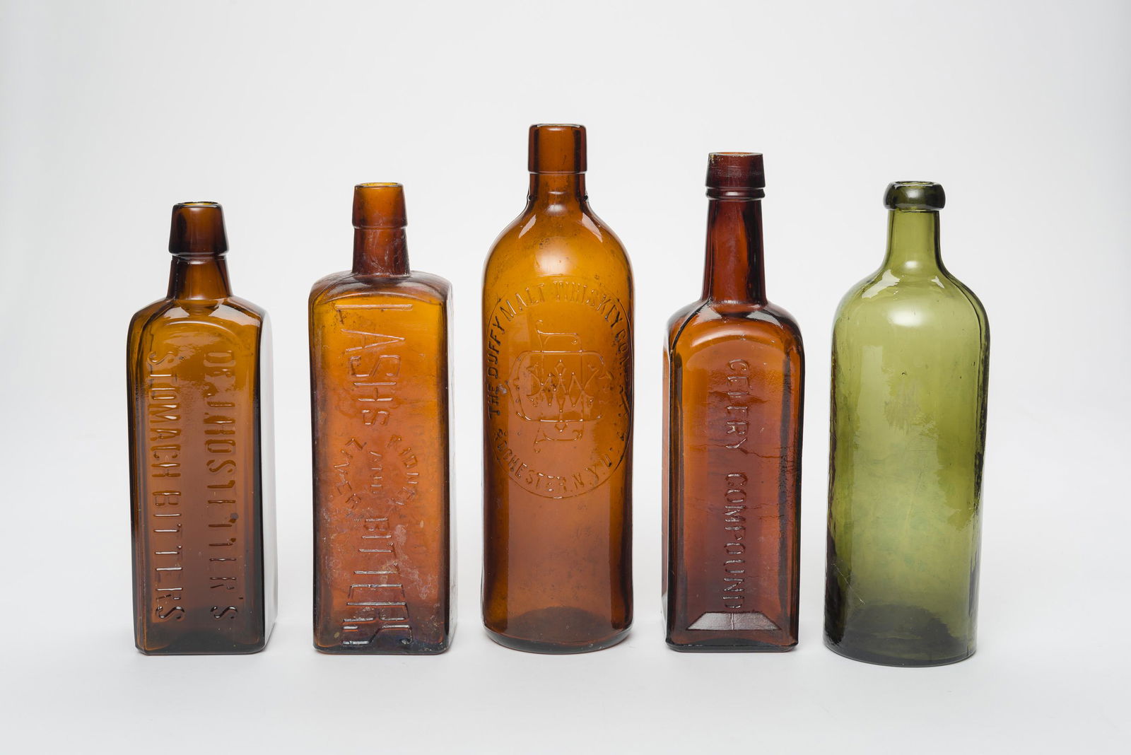5 Antique Bitters Bottles (1 of 1)