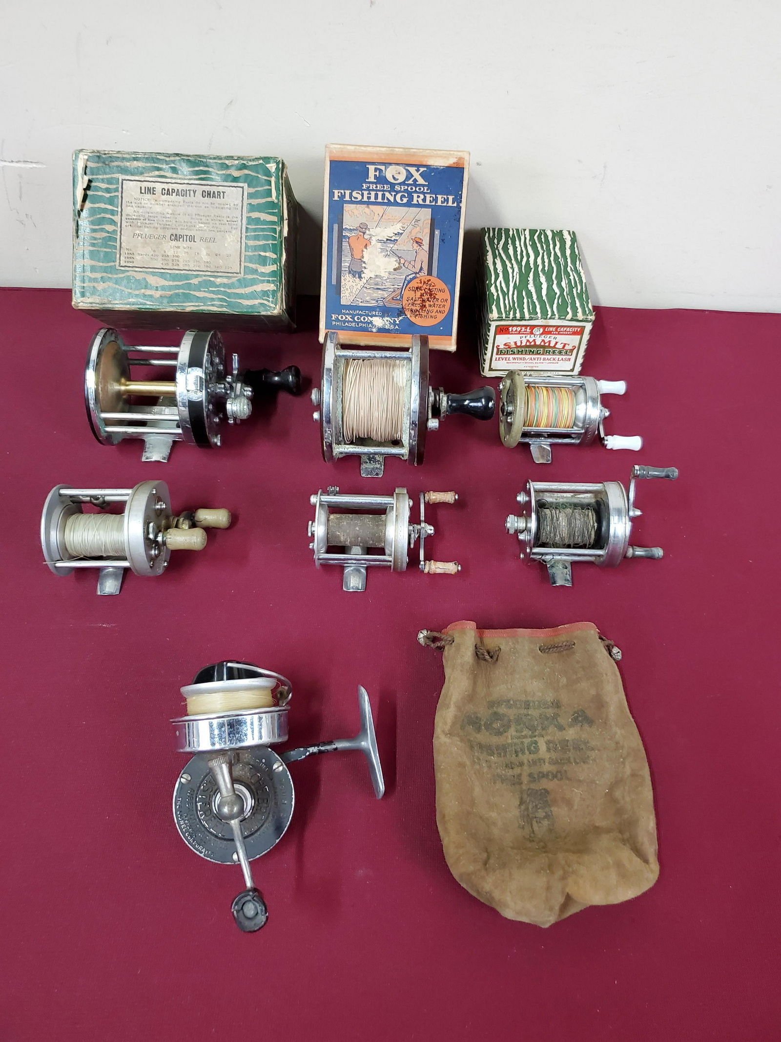 7 Fishing Reels incl Pflueger (1 of 4)