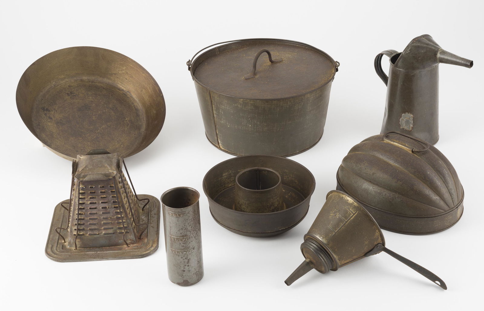8 Tin Kitchen Vessels and Tools (1 of 1)