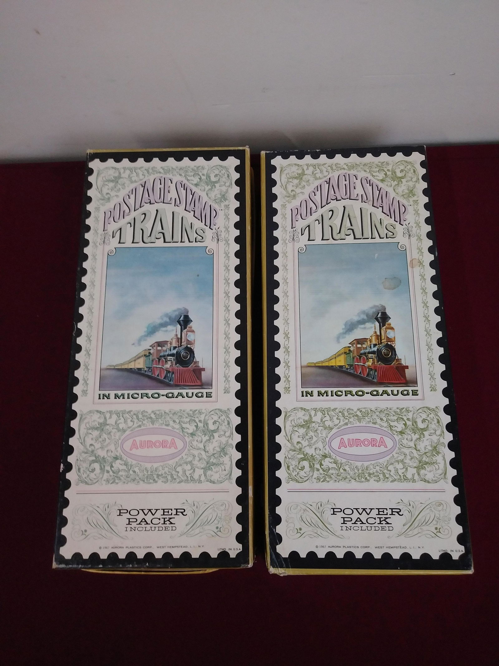 2 Aurora Postage Stamp Trains Micro-Gauge Sets (1 of 4)