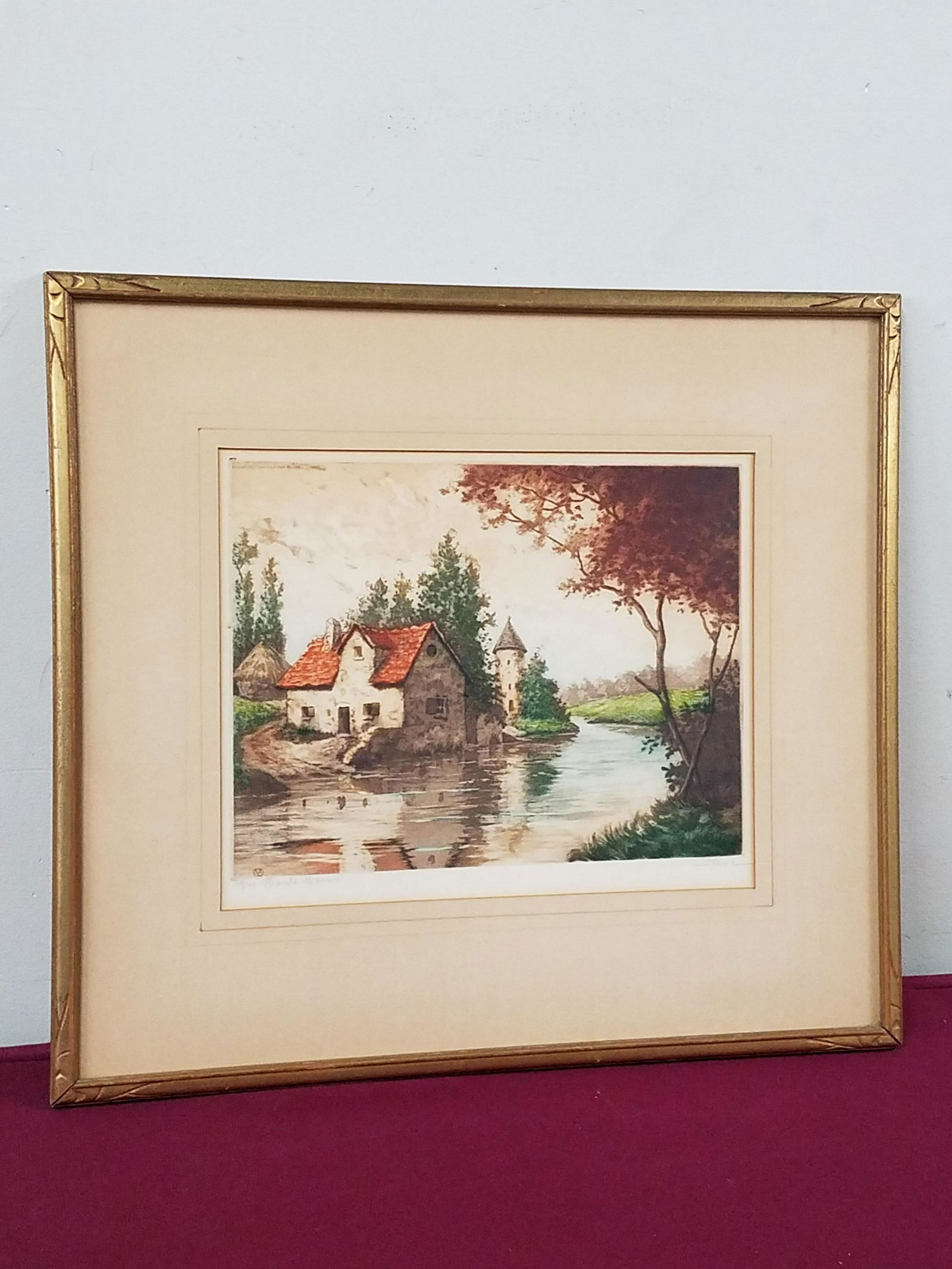 Piere "Haute Marne, France Etching (1 of 4)