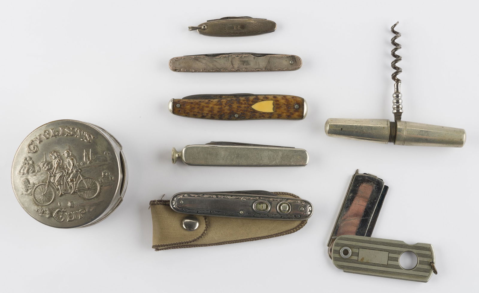 8 Pcs Incl Corkscrew, Cigar Cutter & Cyclists Cup (1 of 1)