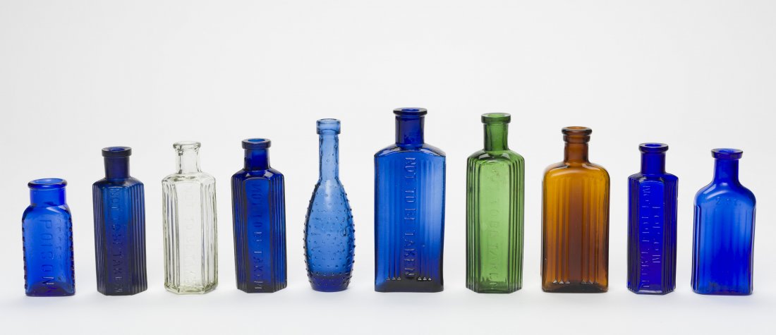 10 Antique Poison Bottles (1 of 1)