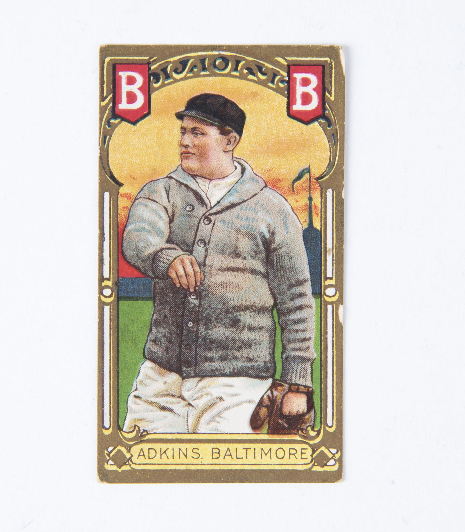 T205 1911 Gold Border "Doc" Merle T. Adkins (1 of 2)