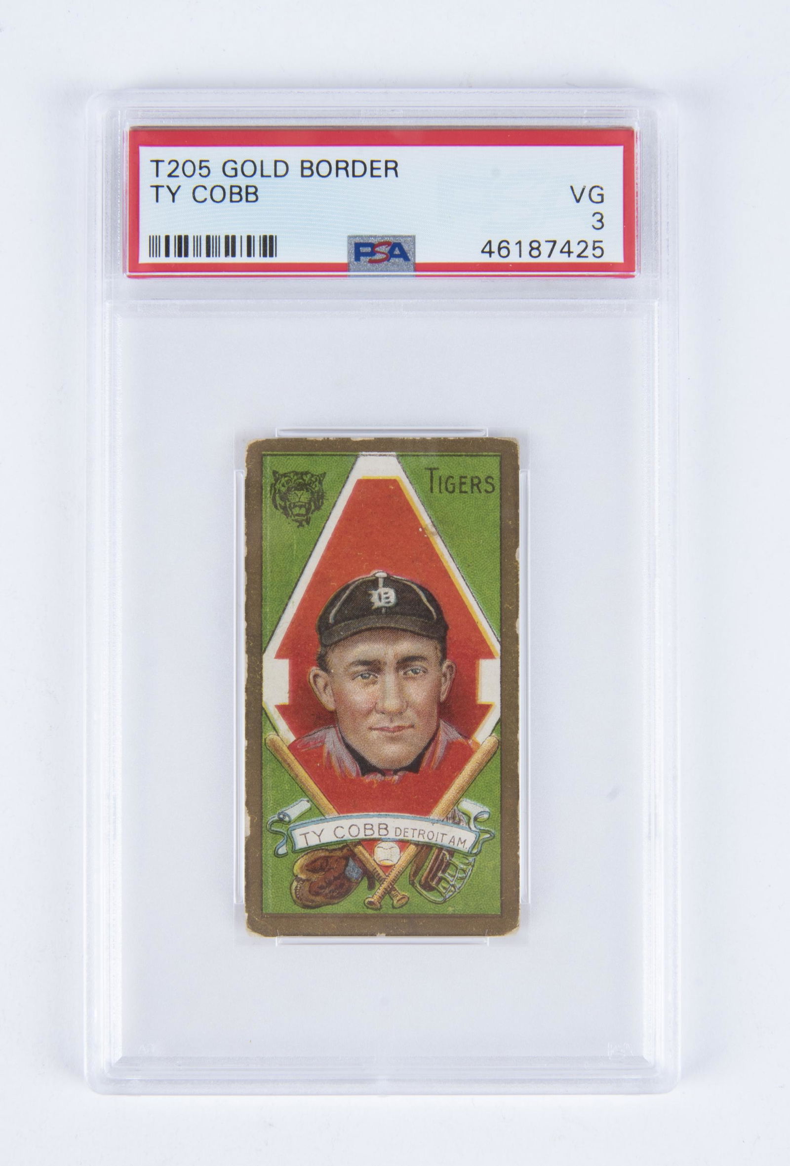 T205 1911 Gold Border Ty Cobb (PSA 3) (1 of 2)
