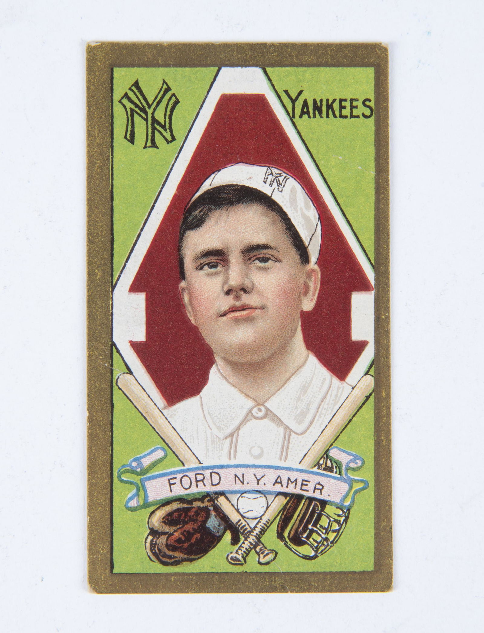 T205 1911 Gold Border Russell Ford (1 of 2)