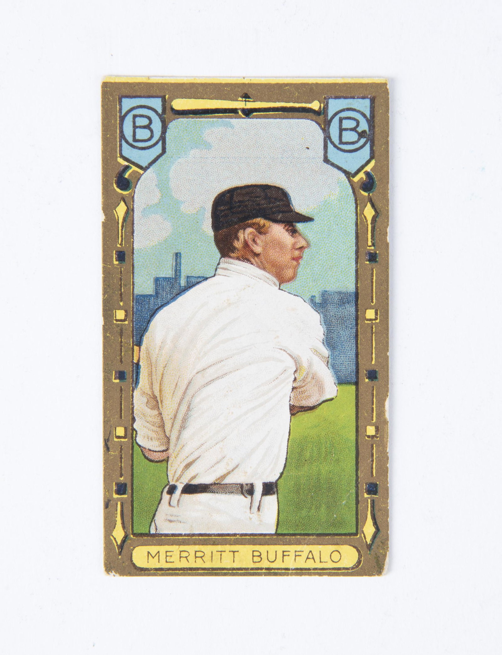 T205 1911 Gold Border George Merritt: Polar Bear back. Minor League. VG IMPORTANT: Before bidding, please read the terms and conditions below. When you registered for the auction you agreed to these terms and will be required to comply wi