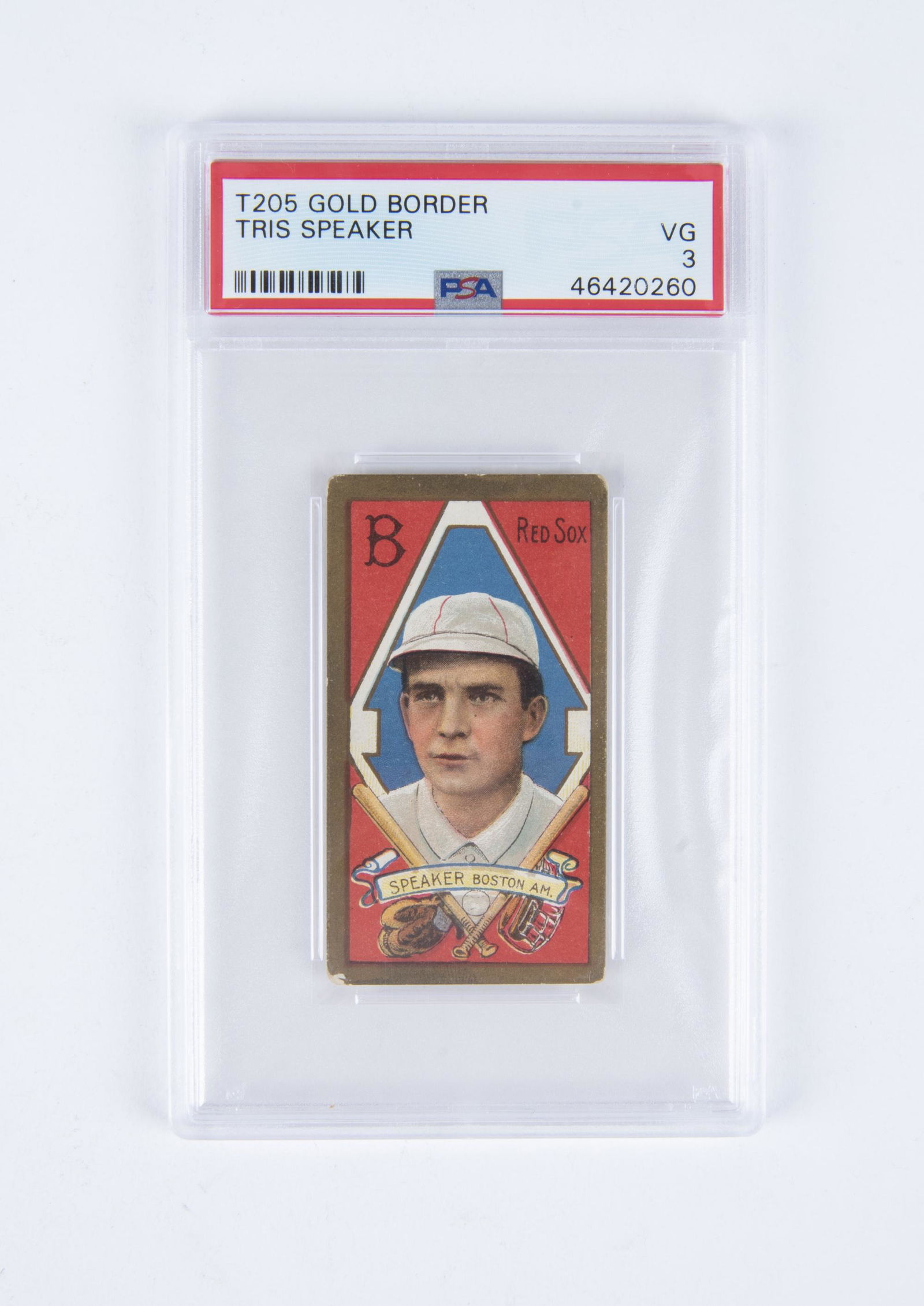 T205 1911 Gold Border Tris Speaker (PSA 3) (1 of 2)