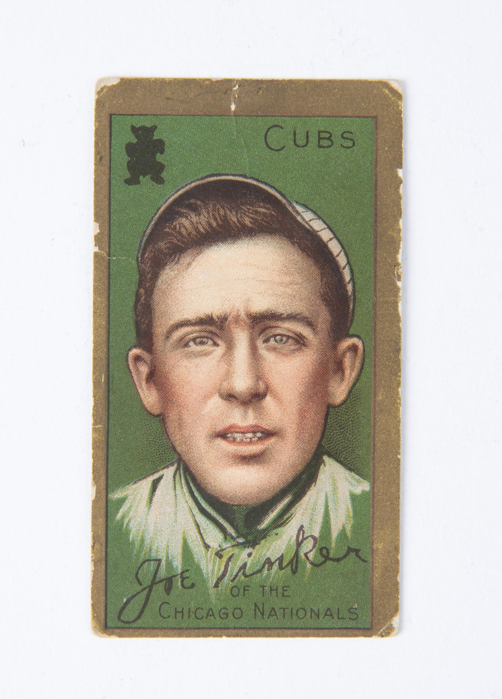 T205 1911 Gold Border Joseph B. Tinker: Polar Bear back. Hall of Fame. Good IMPORTANT: Before bidding, please read the terms and conditions below. When you registered for the auction you agreed to these terms and will be required to comply 