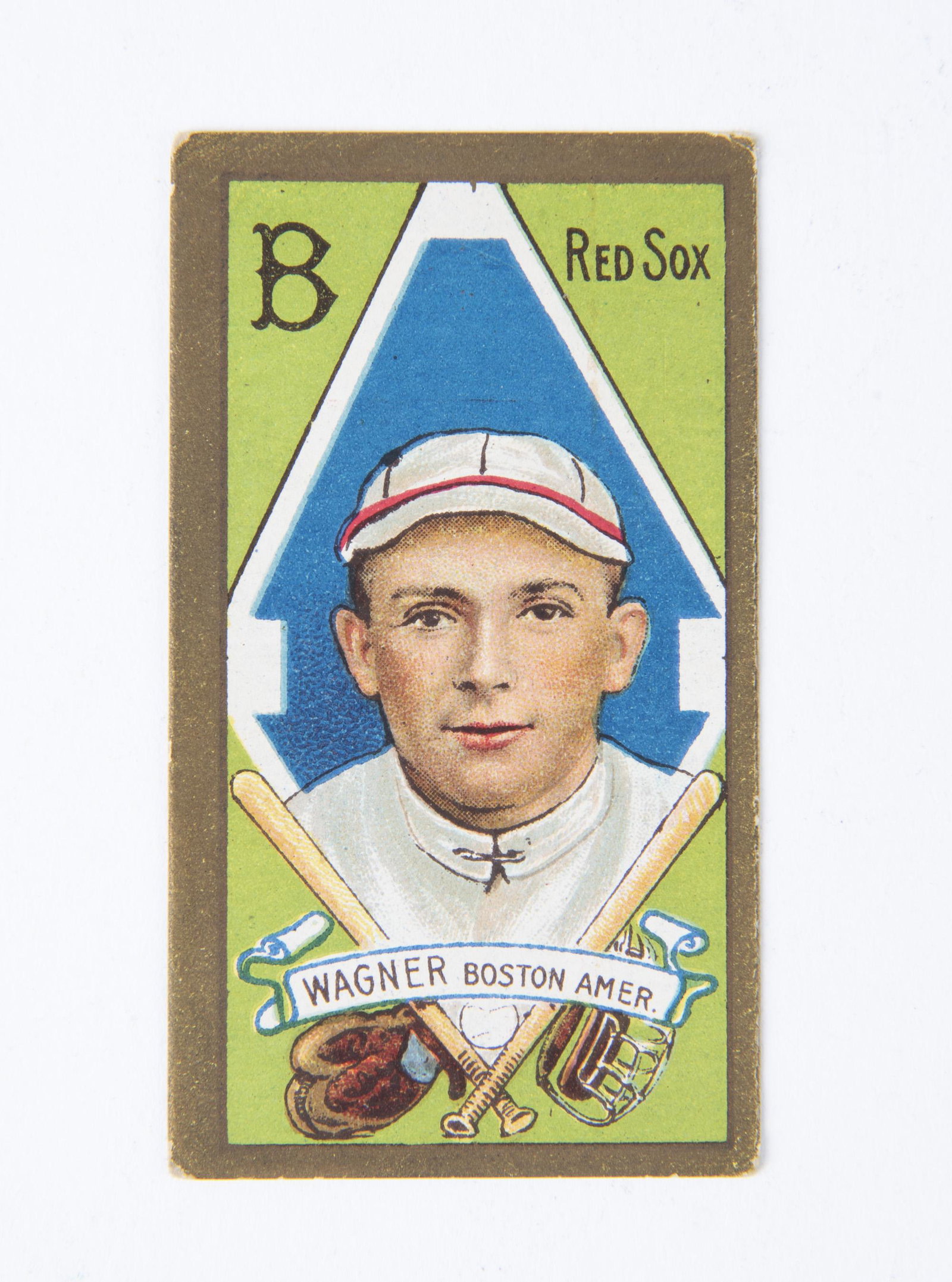 T205 1911 Gold Border Charles Wagner: VG-EX IMPORTANT: Before bidding, please read the terms and conditions below. When you registered for the auction you agreed to these terms and will be required to comply with them.