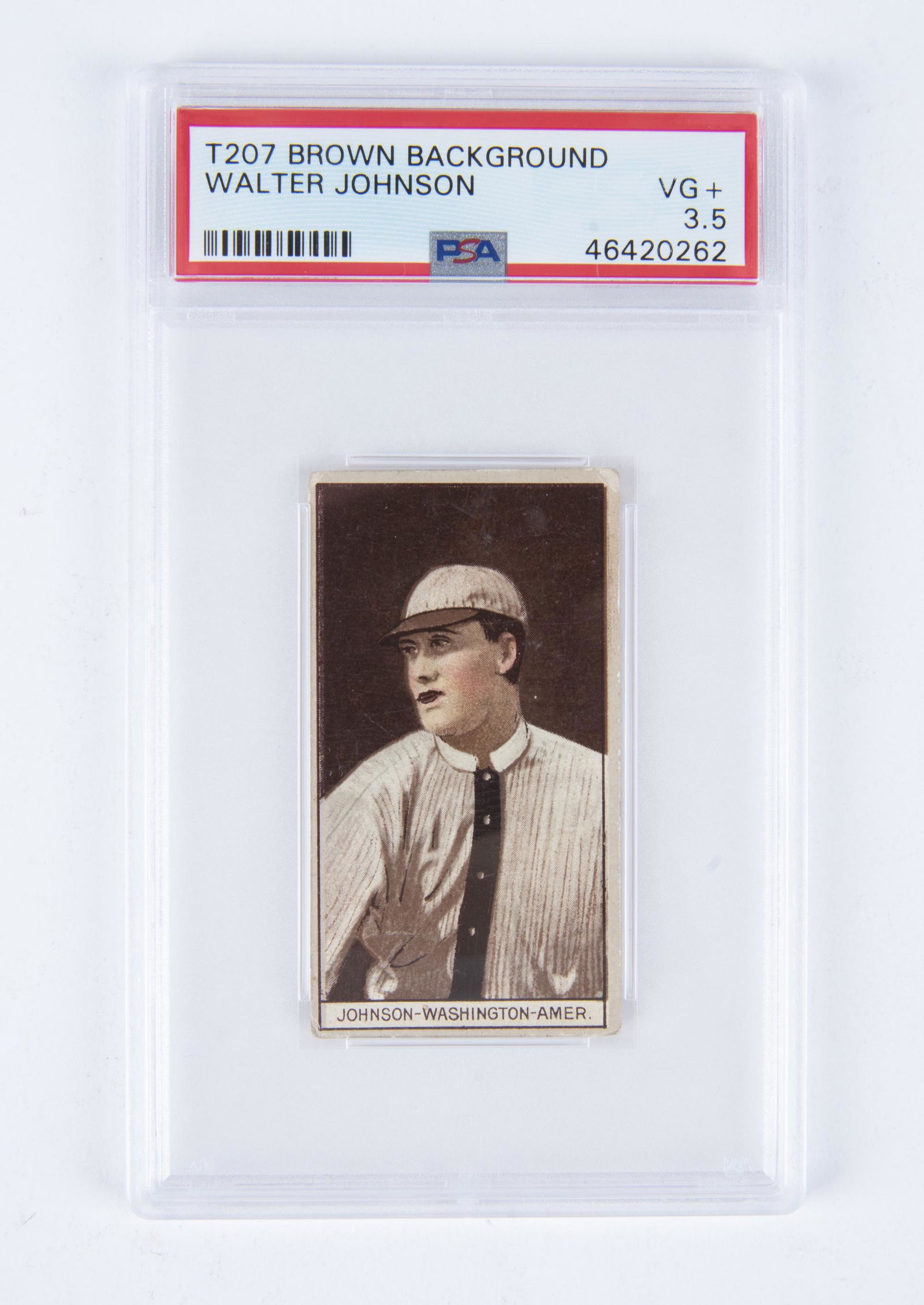 T207 1912 Brown Background W. Johnson (PSA 3.5) (1 of 2)