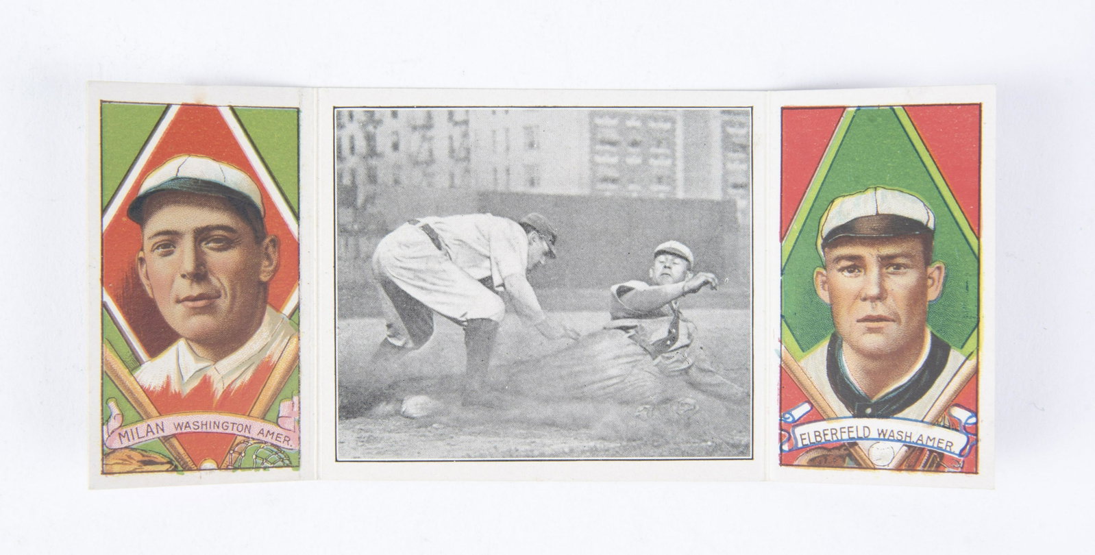 T202 1912 Hassan Triple Fold (Elberfeld, Milan): Elberfeld Beats The Throw. VG-EX IMPORTANT: Before bidding, please read the terms and conditions below. When you registered for the auction you agreed to these terms and will be required to comply wit