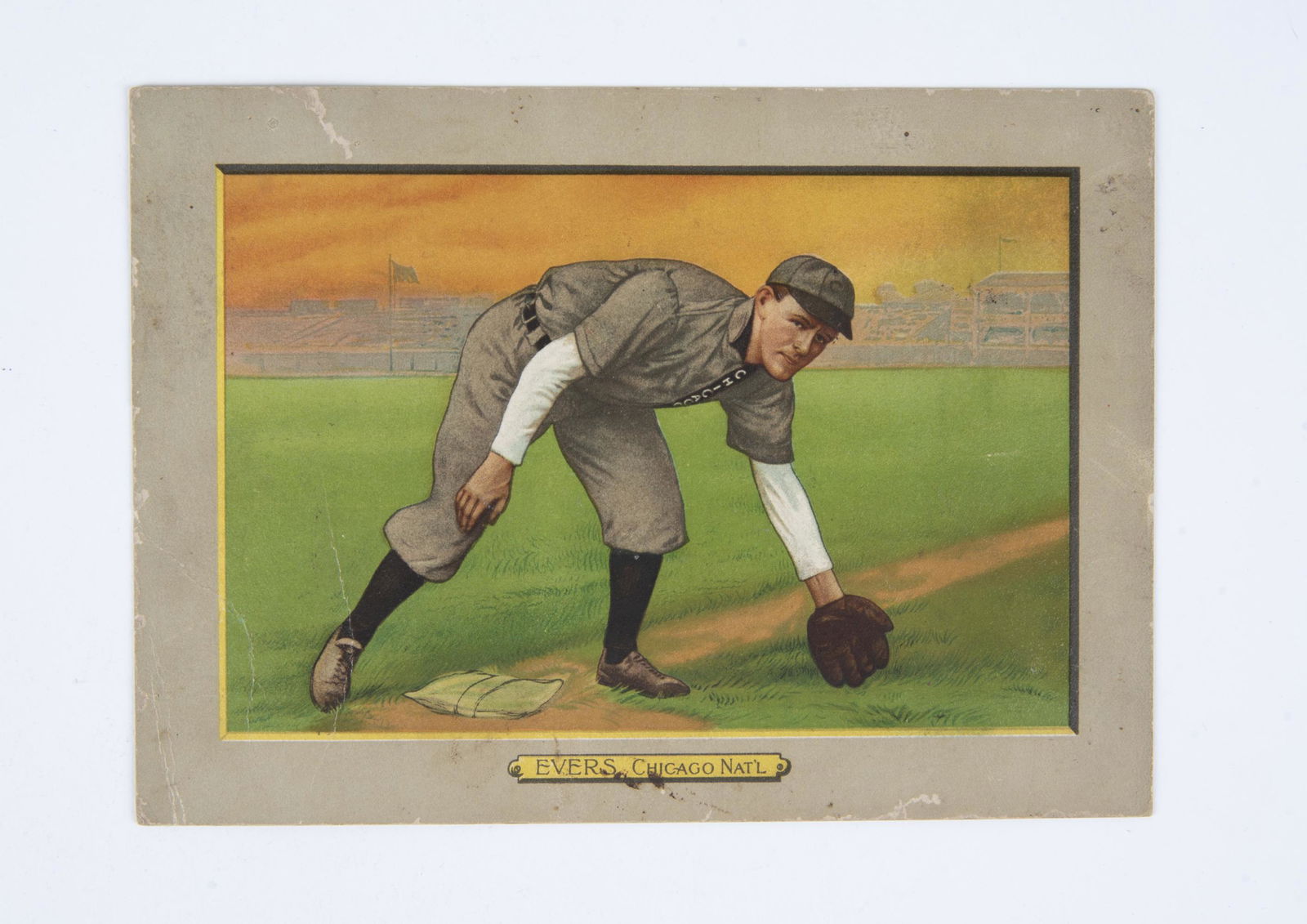 T3 1911 Turkey Red Cabinet Johnny Evers (1 of 2)