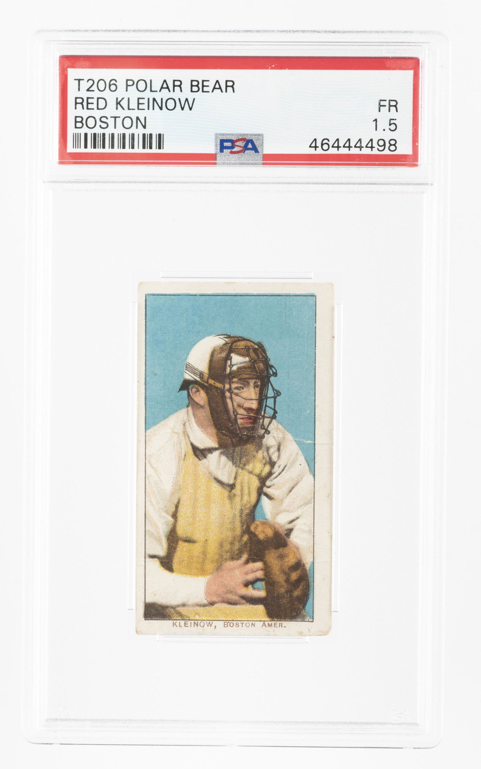 T206 1909-1911 White Border Red Kleinow (PSA 1.5) (1 of 2)