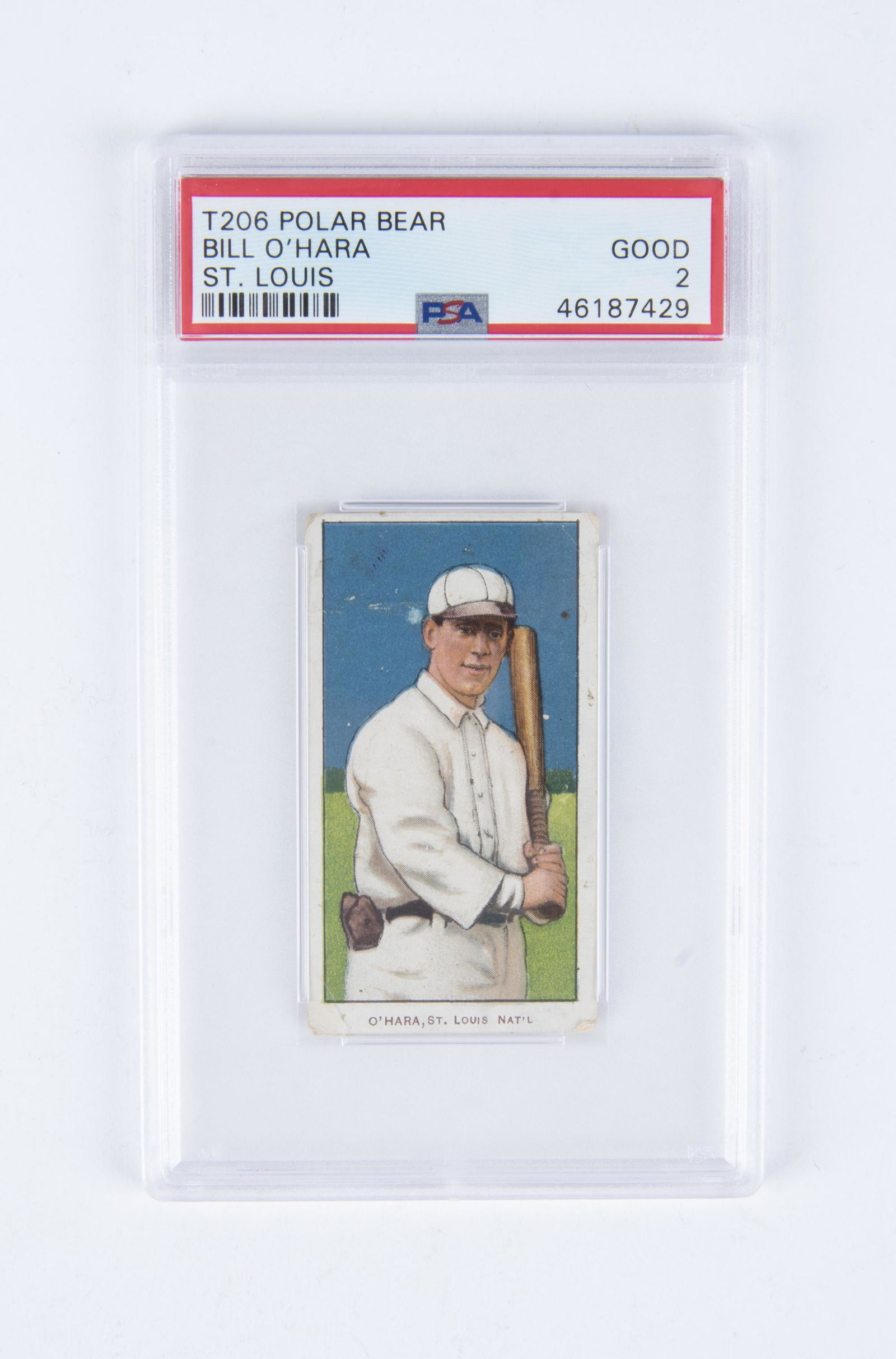 T206 1909-1911 White Border Bill O'Hara (PSA 2) (1 of 2)
