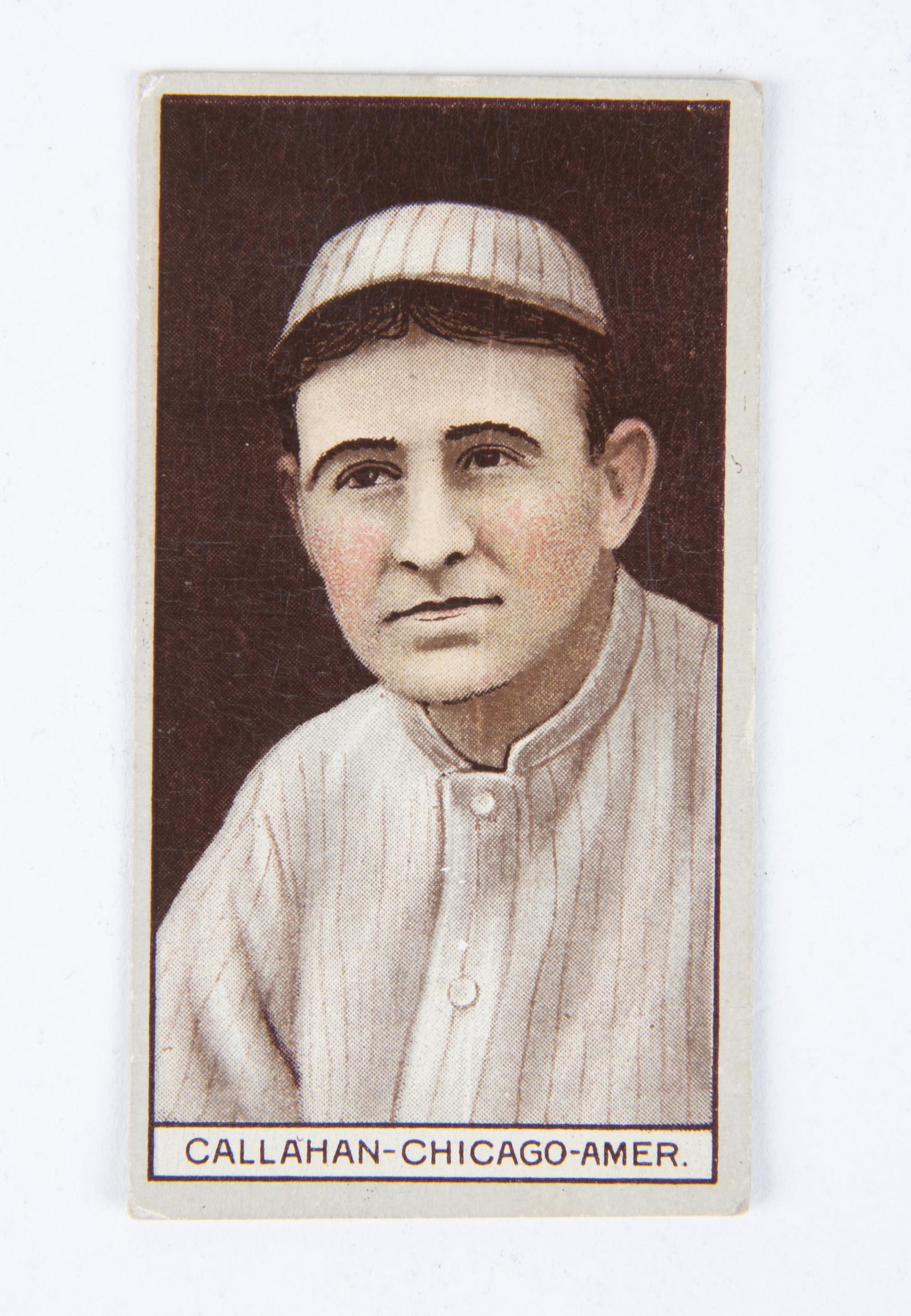 T207 1912 Brown Background John James Callahan: VG-EX IMPORTANT: Before bidding, please read the terms and conditions below. When you registered for the auction you agreed to these terms and will be required to comply with them.
